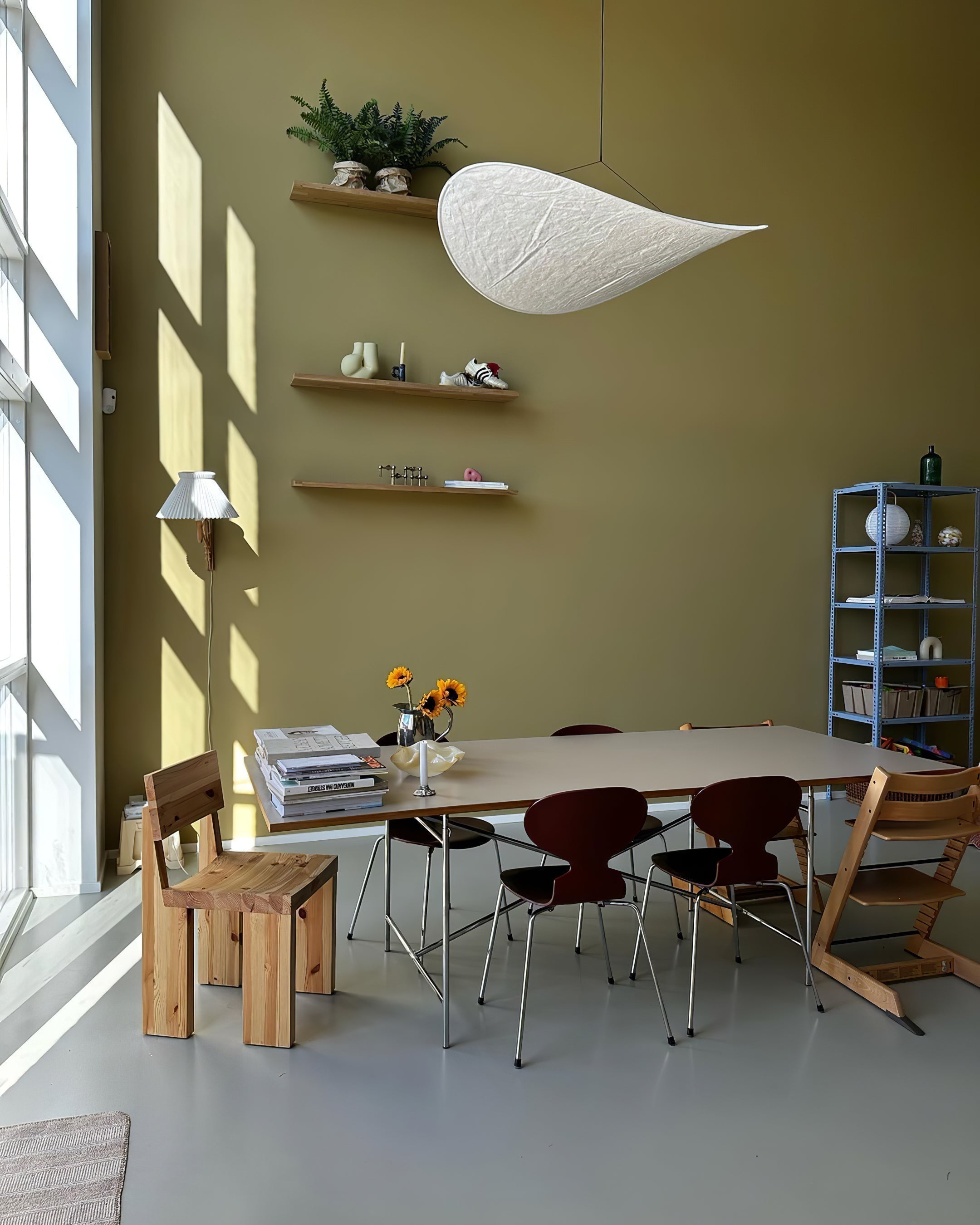 Vela Lampe Suspendue Minimaliste en Soie