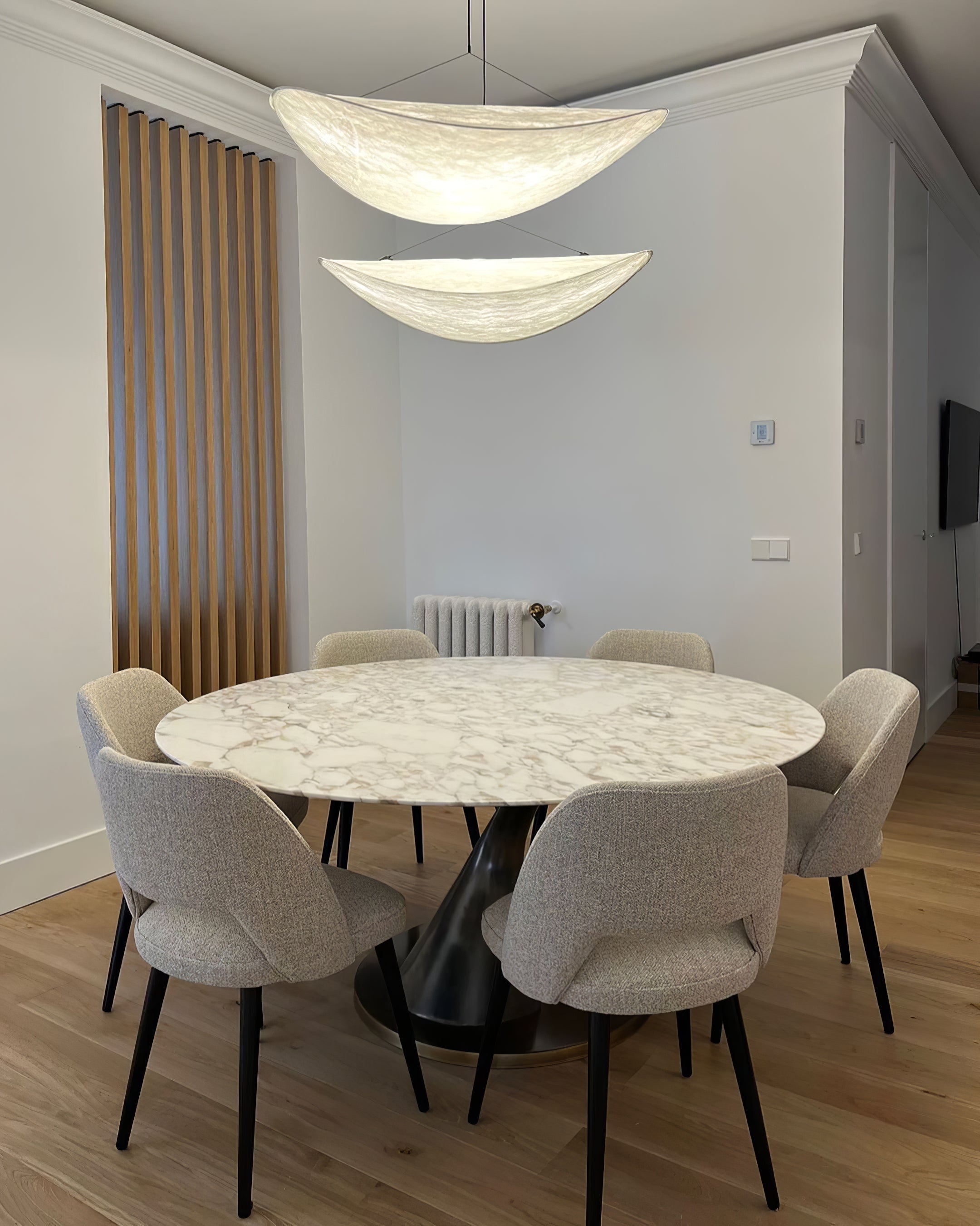 Vela Lampe Suspendue Minimaliste en Soie