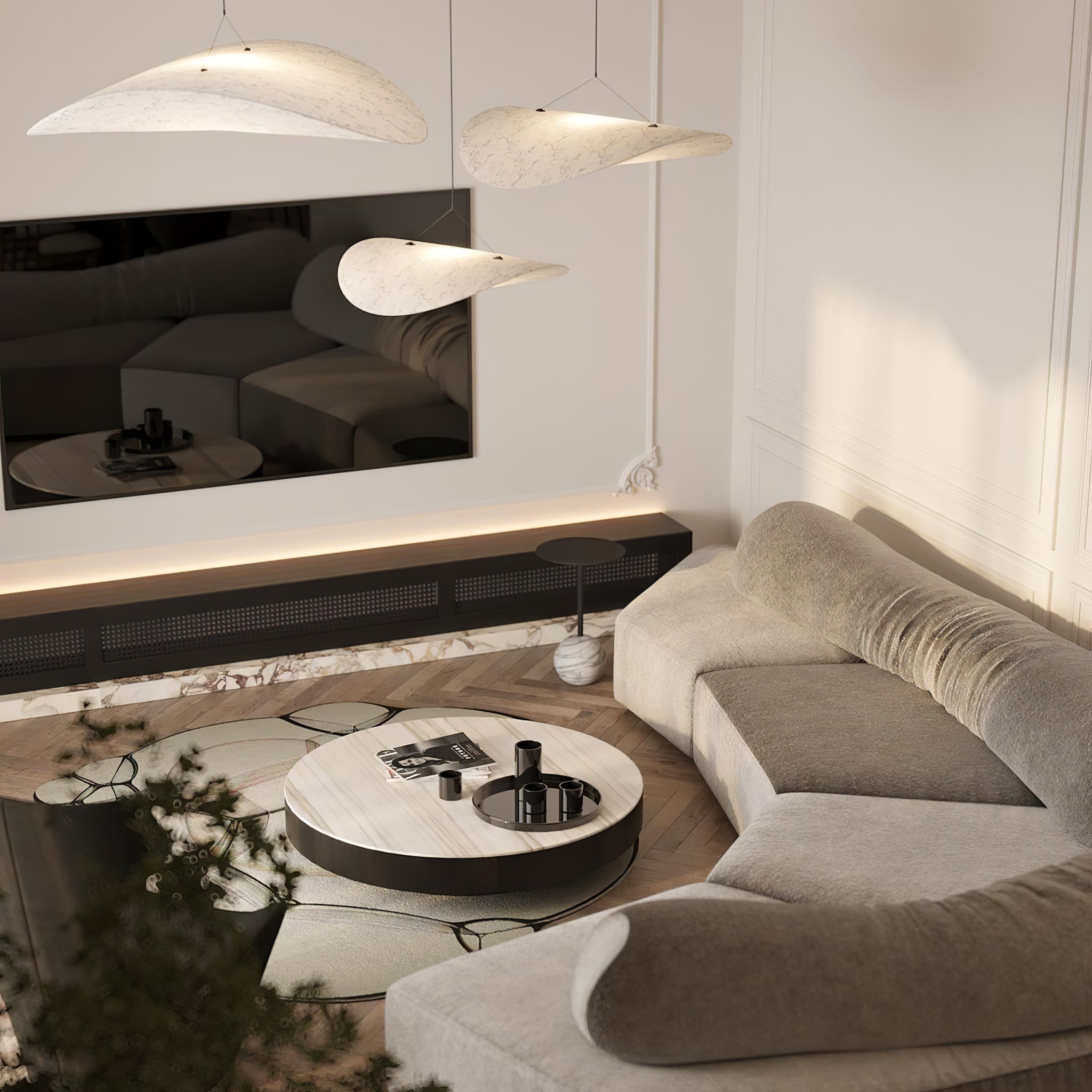 Sereca Suspension en Papier et Fibre de Verre