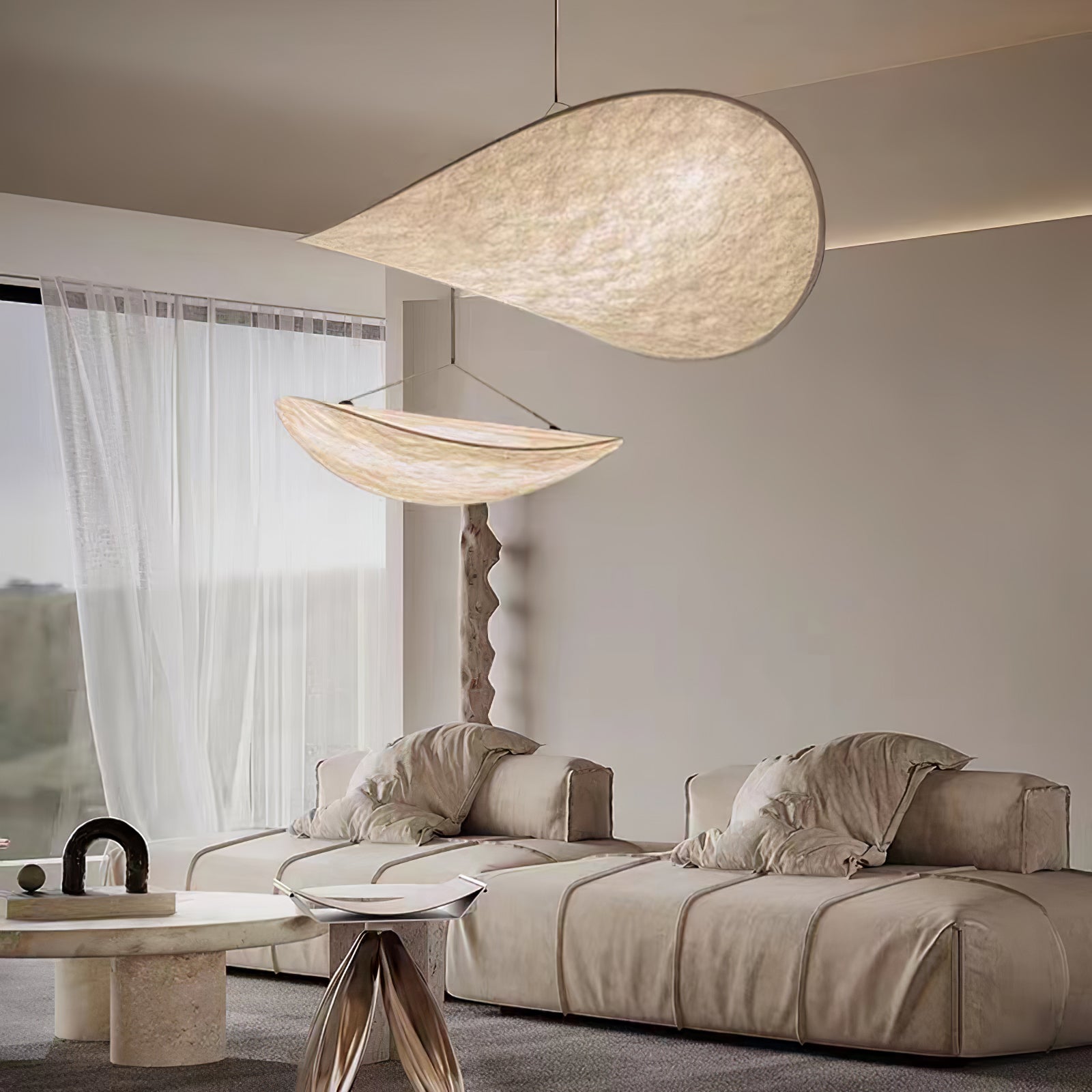 Sereca Suspension en Papier et Fibre de Verre