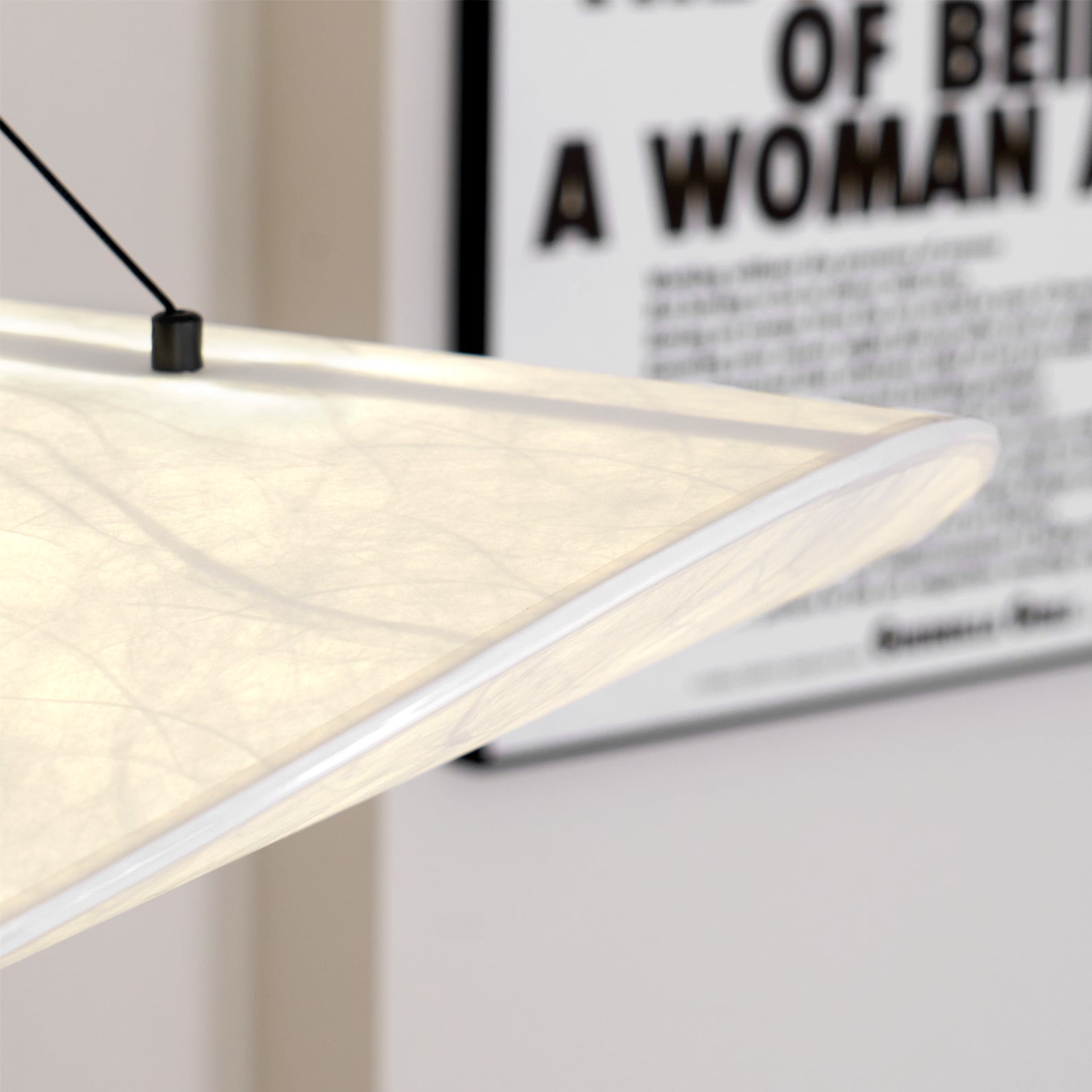 Vela Lampe Suspendue Minimaliste en Soie