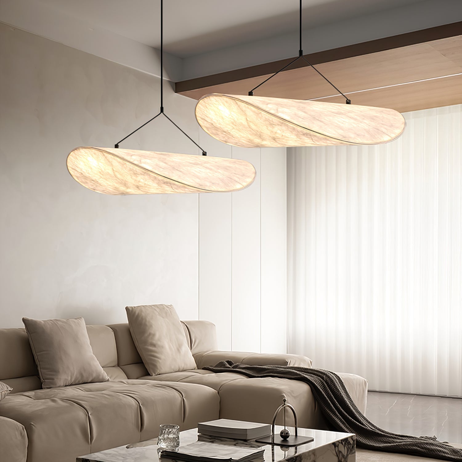 Twist Suspension Lampe Contemporaine Swag