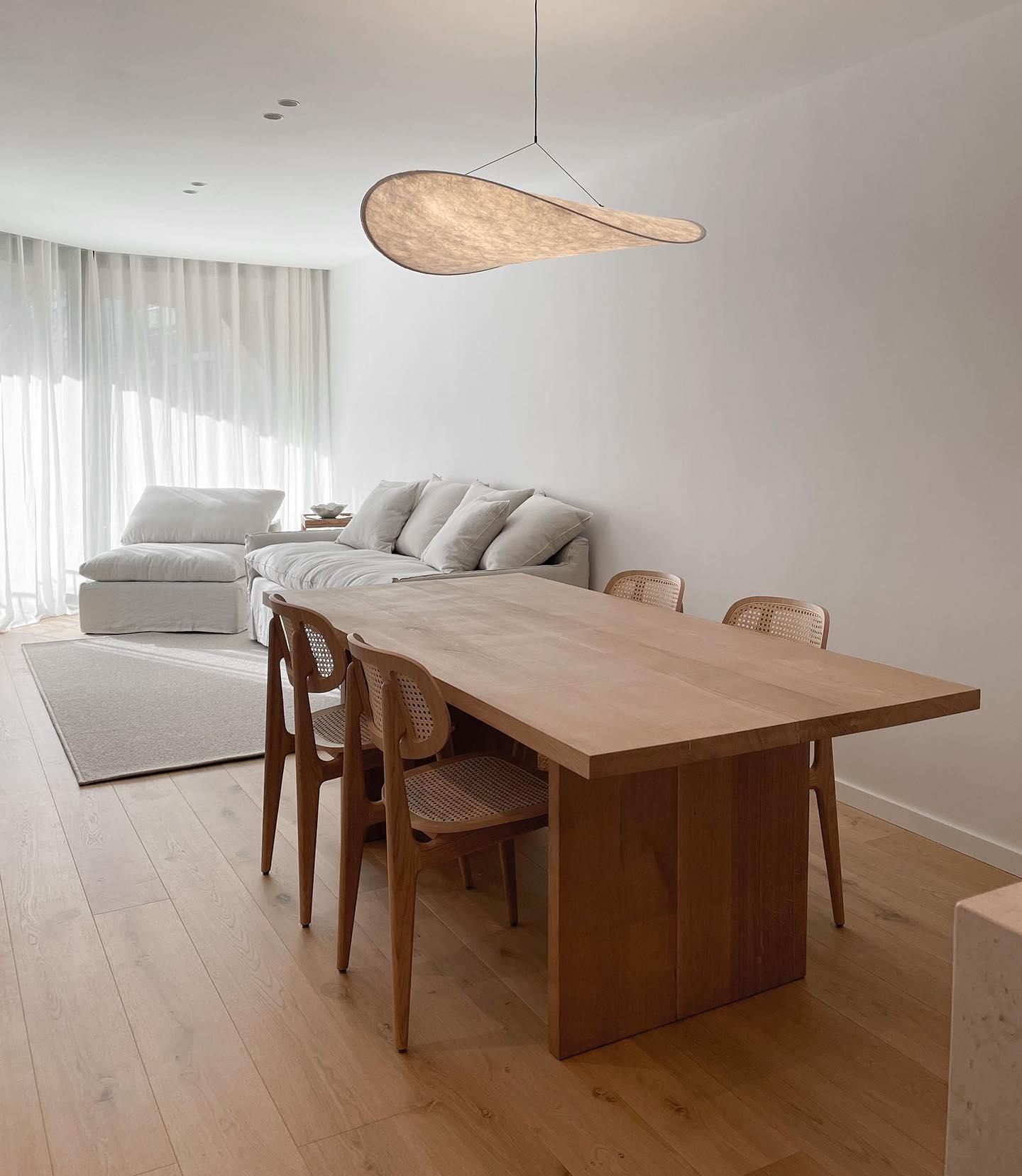 Vela Lampe Suspendue Minimaliste en Soie