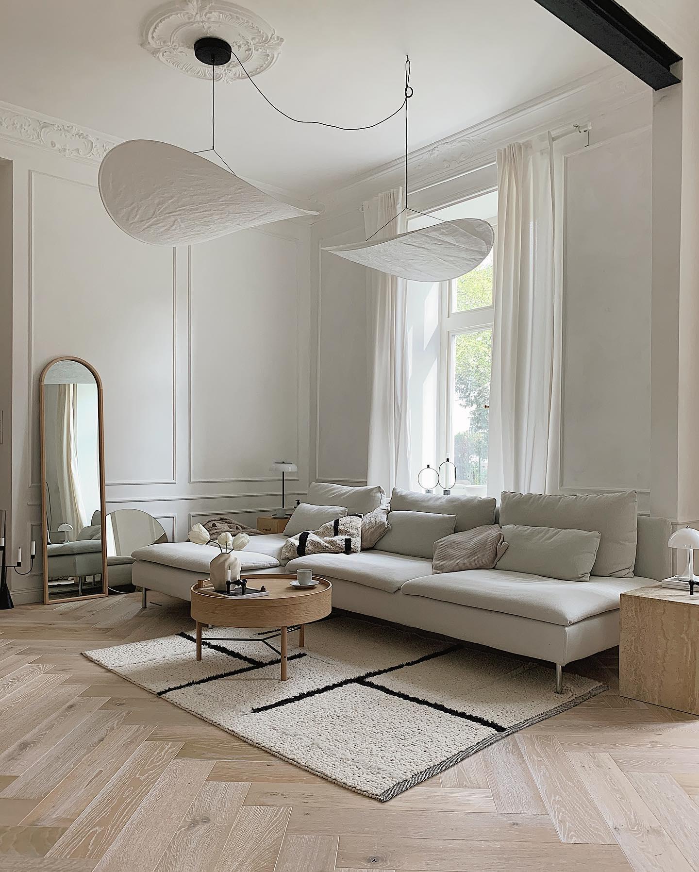 Vela Lampe Suspendue Minimaliste en Soie