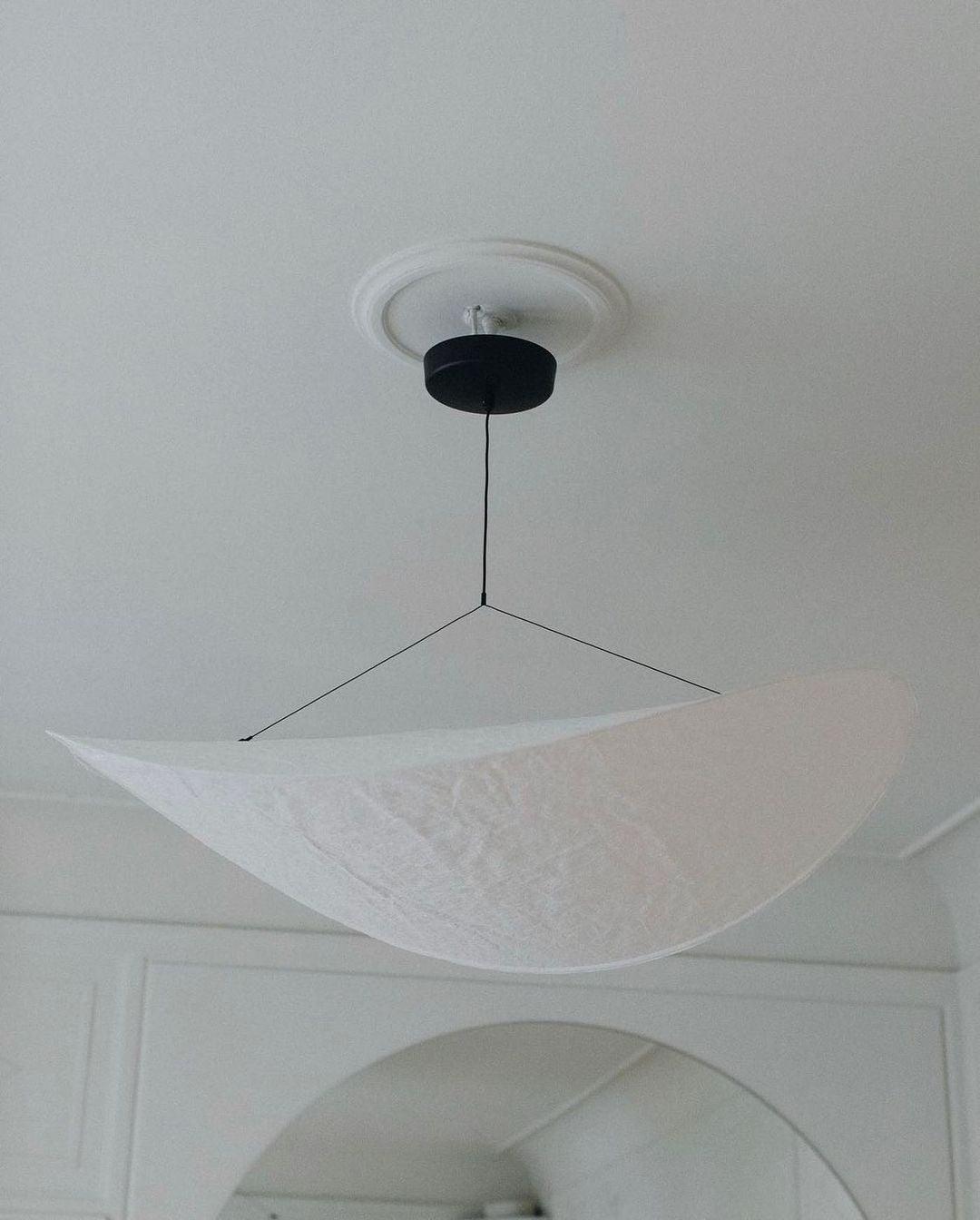 Vela Lampe Suspendue Minimaliste en Soie