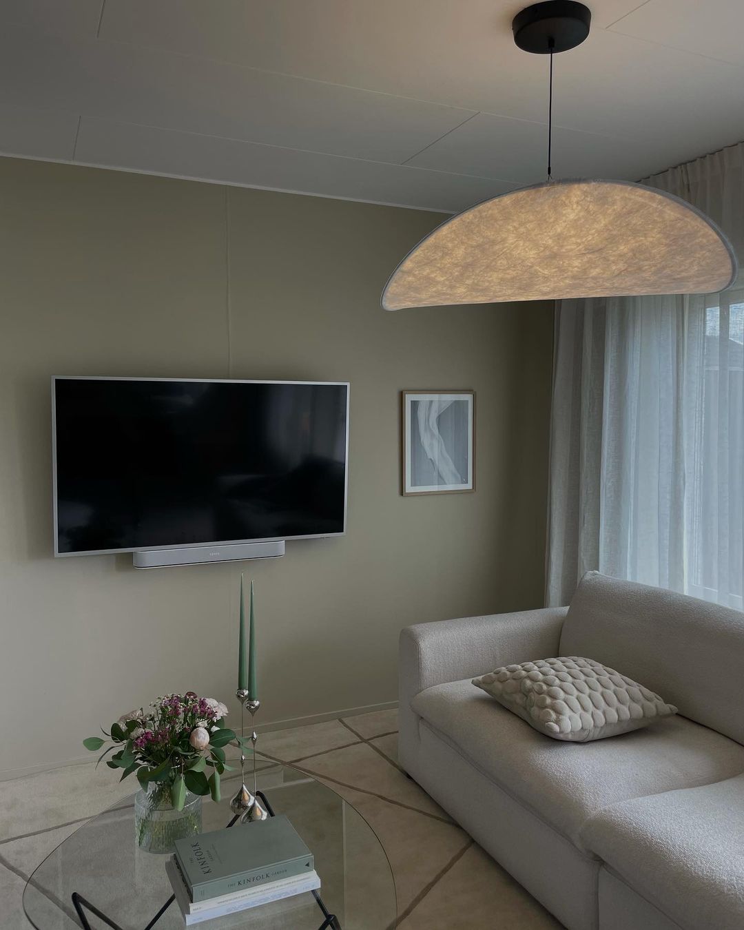 Vela Lampe Suspendue Minimaliste en Soie