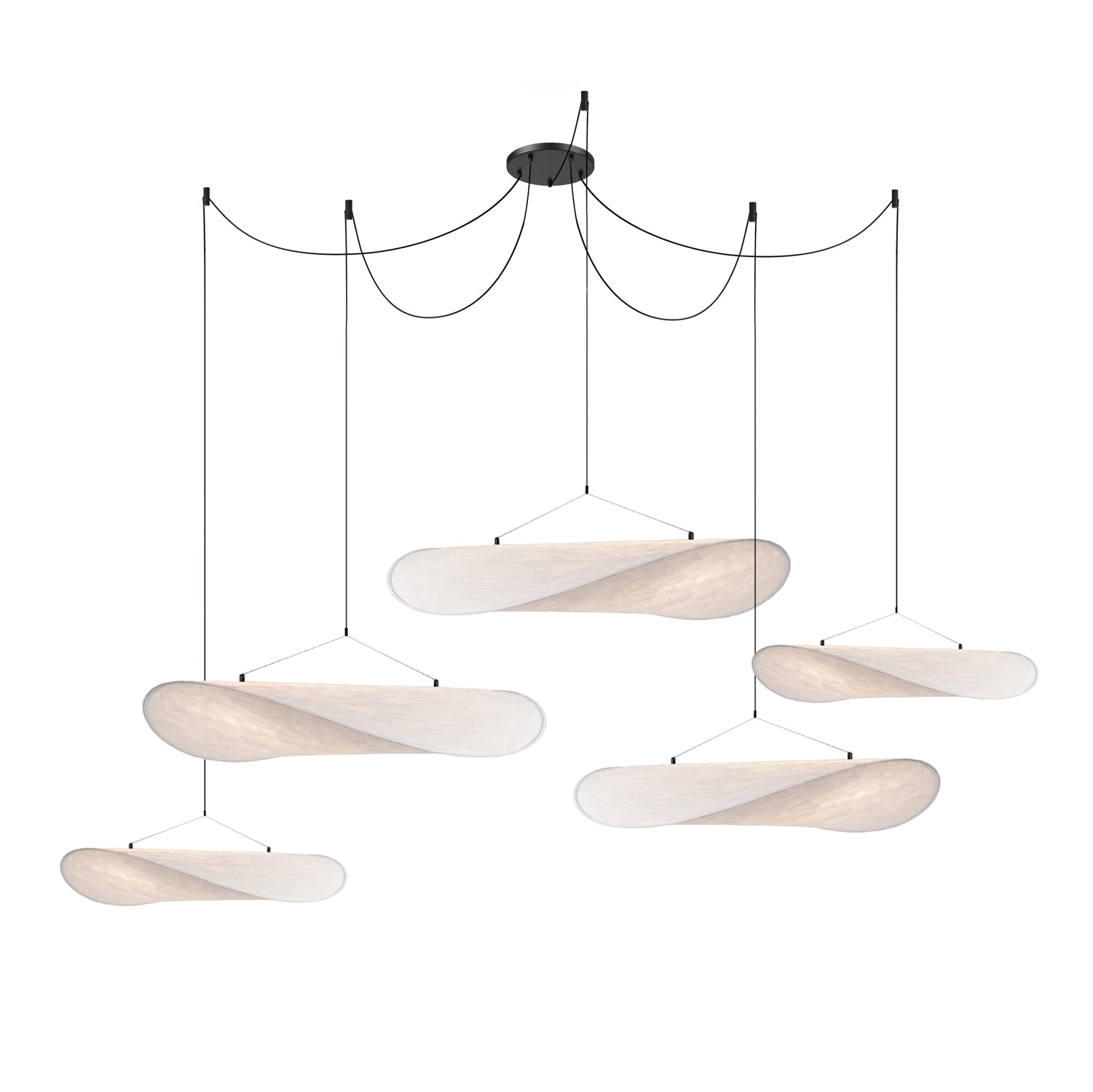 Vela Lampe Suspendue Minimaliste en Soie