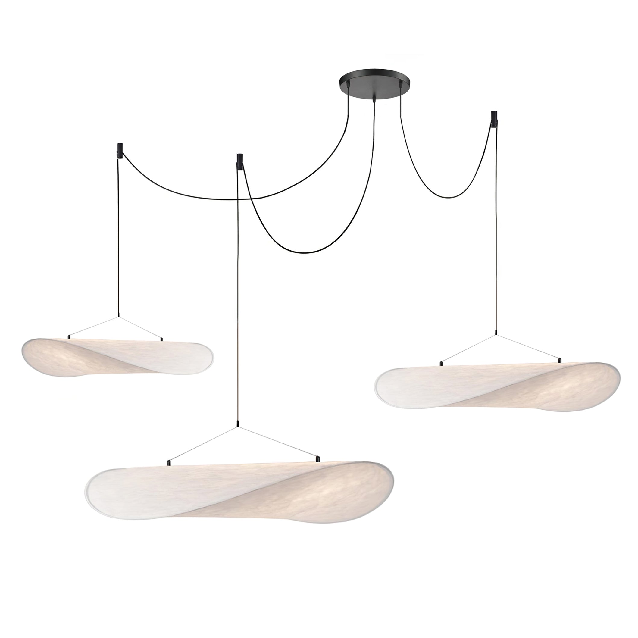 Vela Lampe Suspendue Minimaliste en Soie