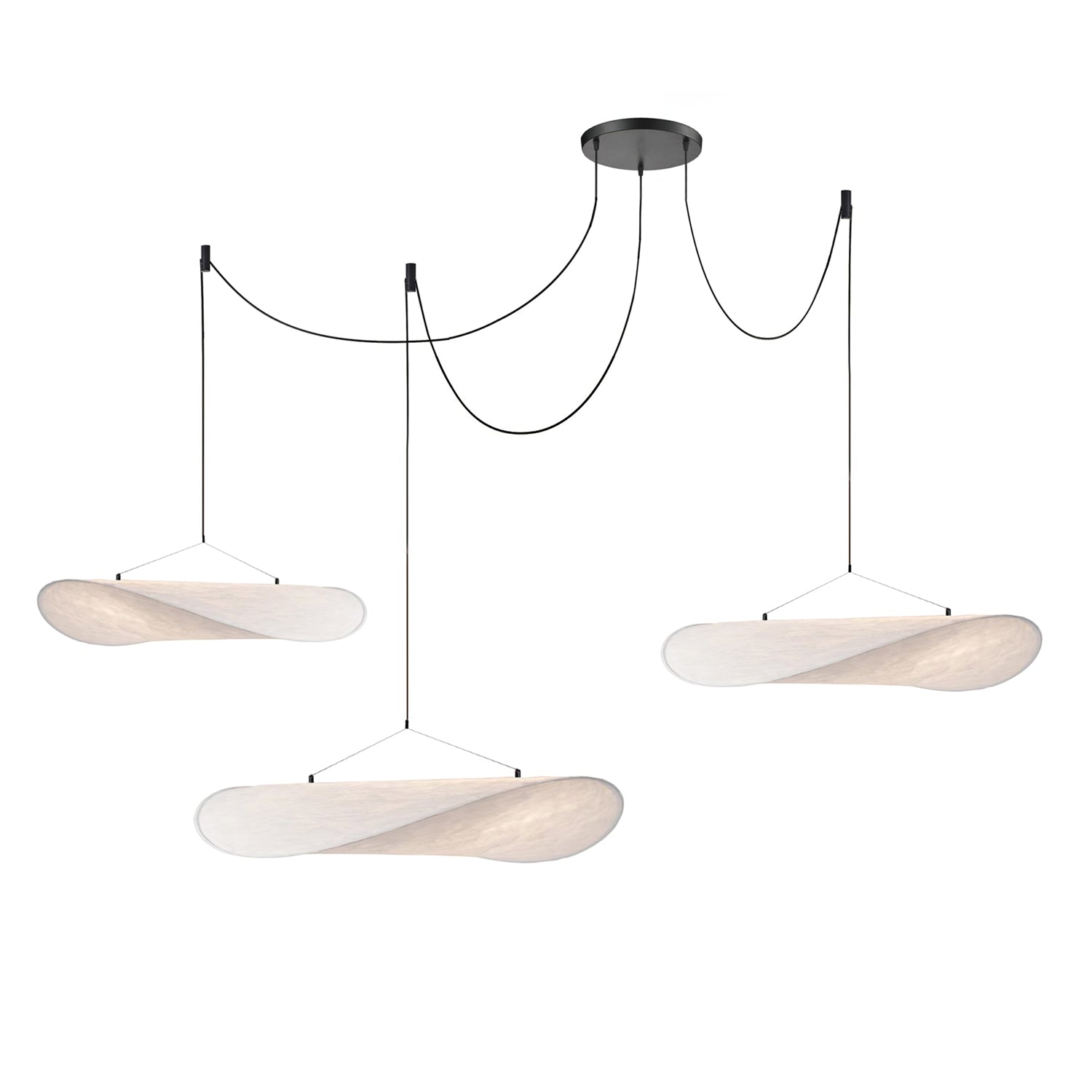 Vela Lampe Suspendue Minimaliste en Soie