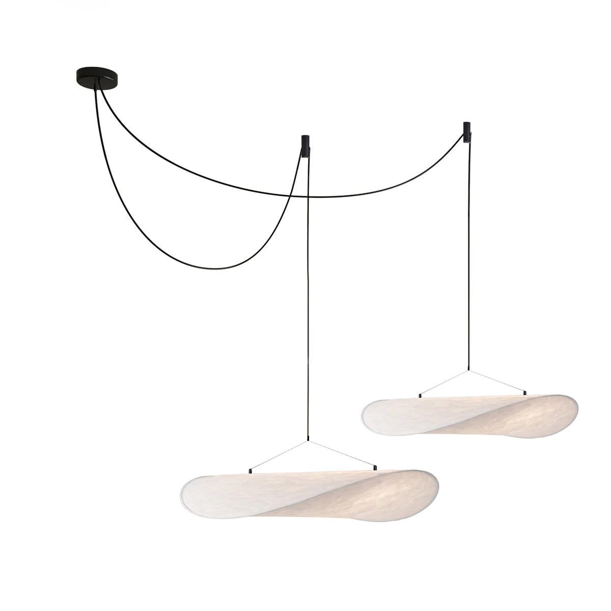 Vela Lampe Suspendue Minimaliste en Soie