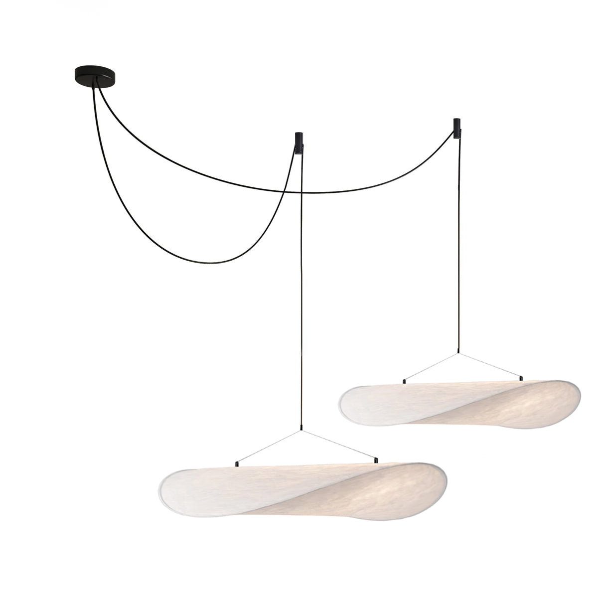 Vela Lampe Suspendue Minimaliste en Soie