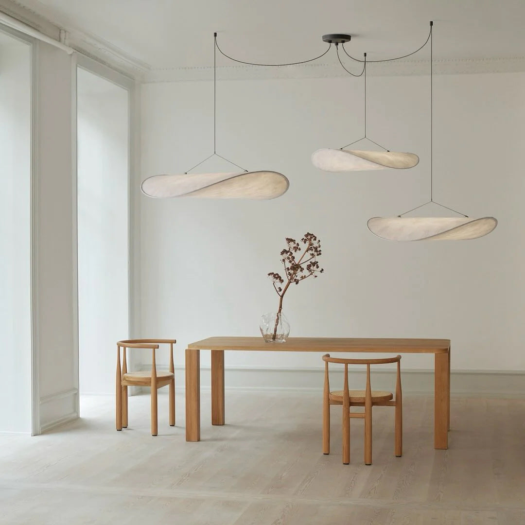 Vela Lampe Suspendue Minimaliste en Soie