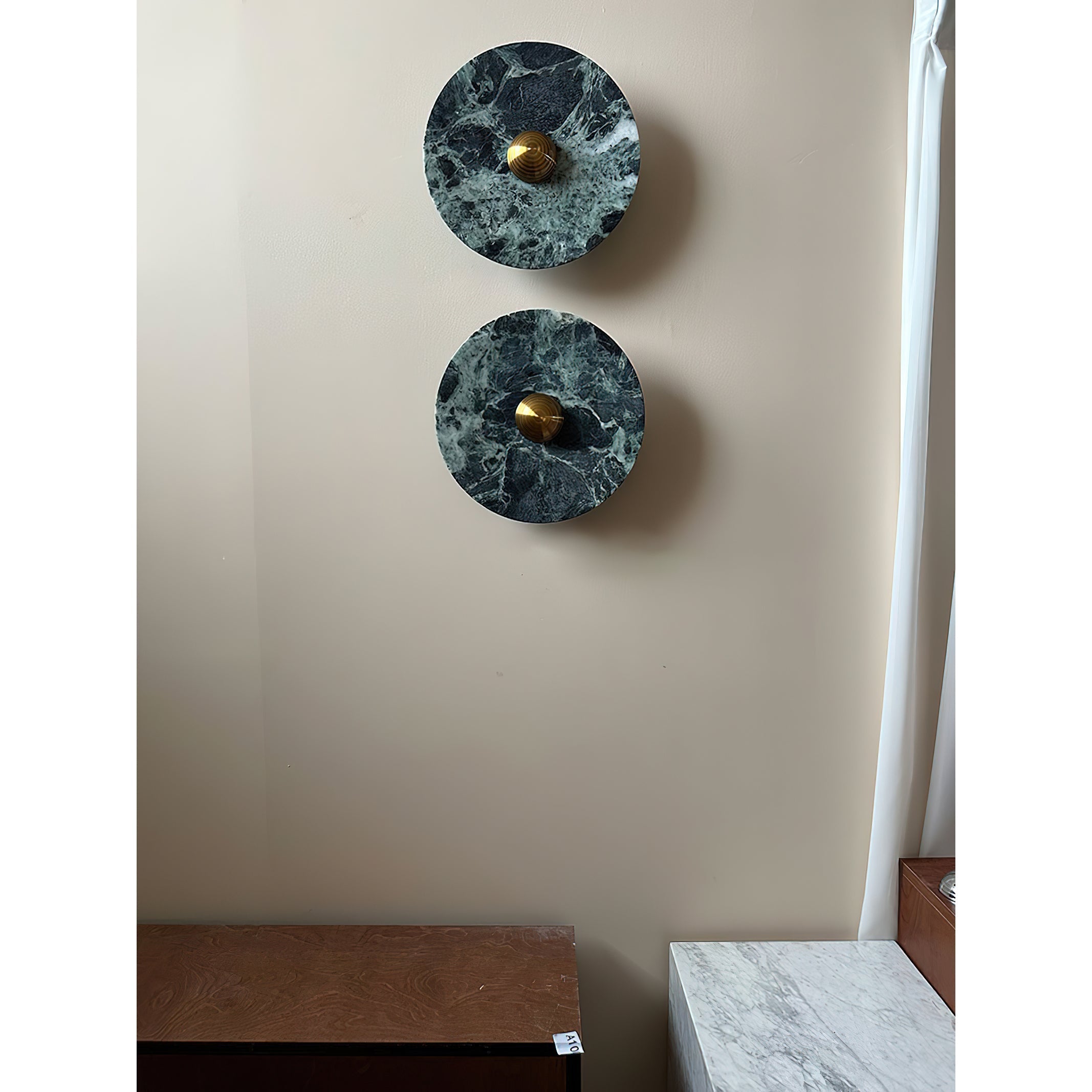 Olrine Moderne Minimaliste Marbre Métal Applique Murale