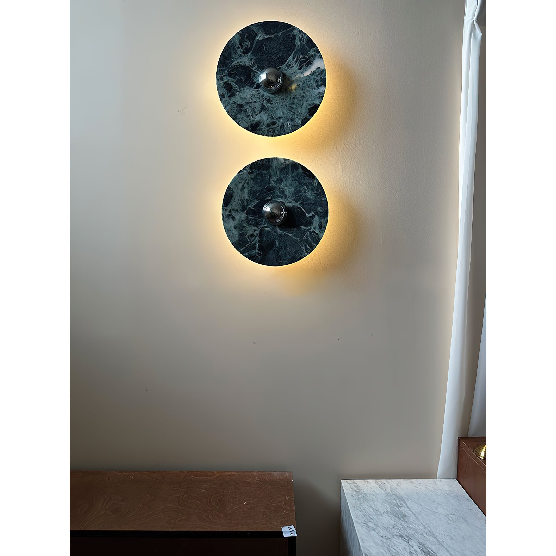 Olrine Moderne Minimaliste Marbre Métal Applique Murale