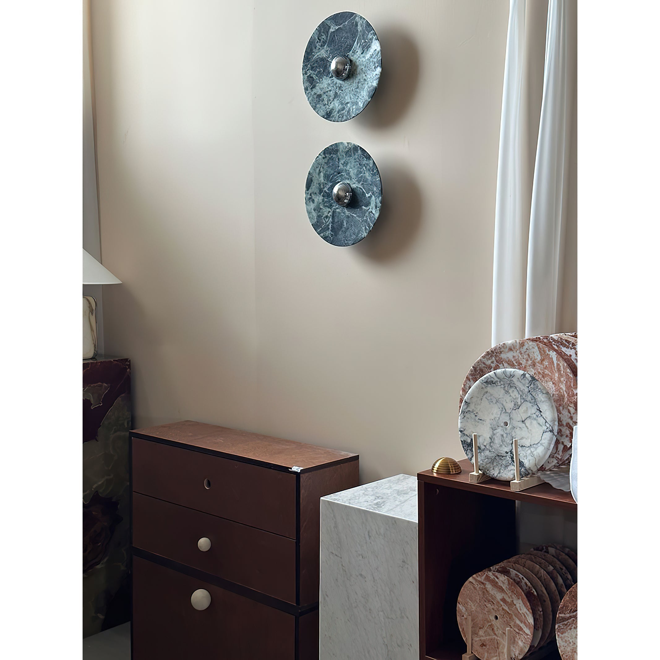 Olrine Moderne Minimaliste Marbre Métal Applique Murale