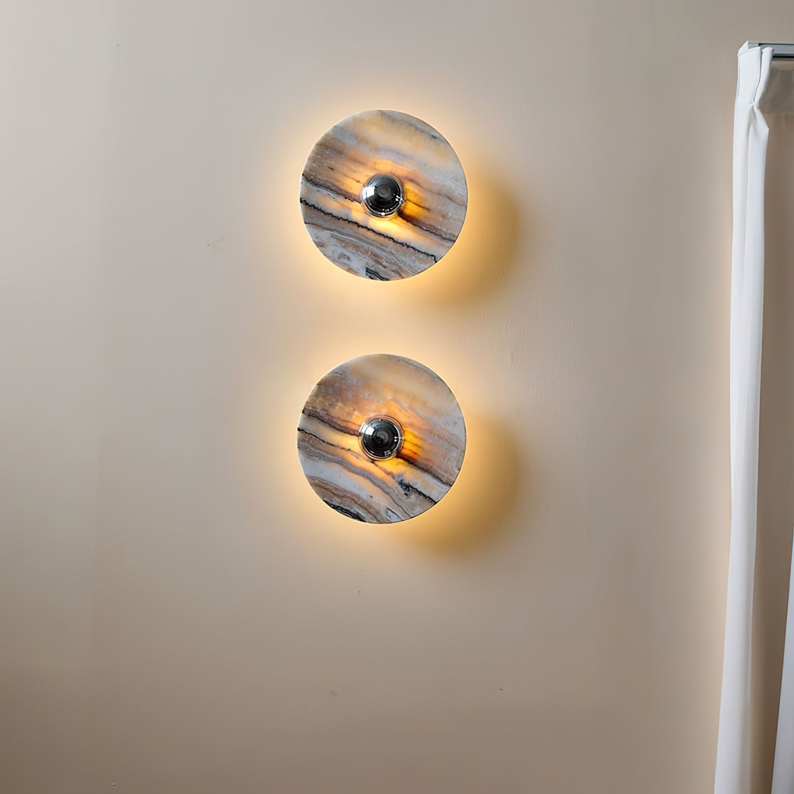 Olrine Moderne Minimaliste Marbre Métal Applique Murale