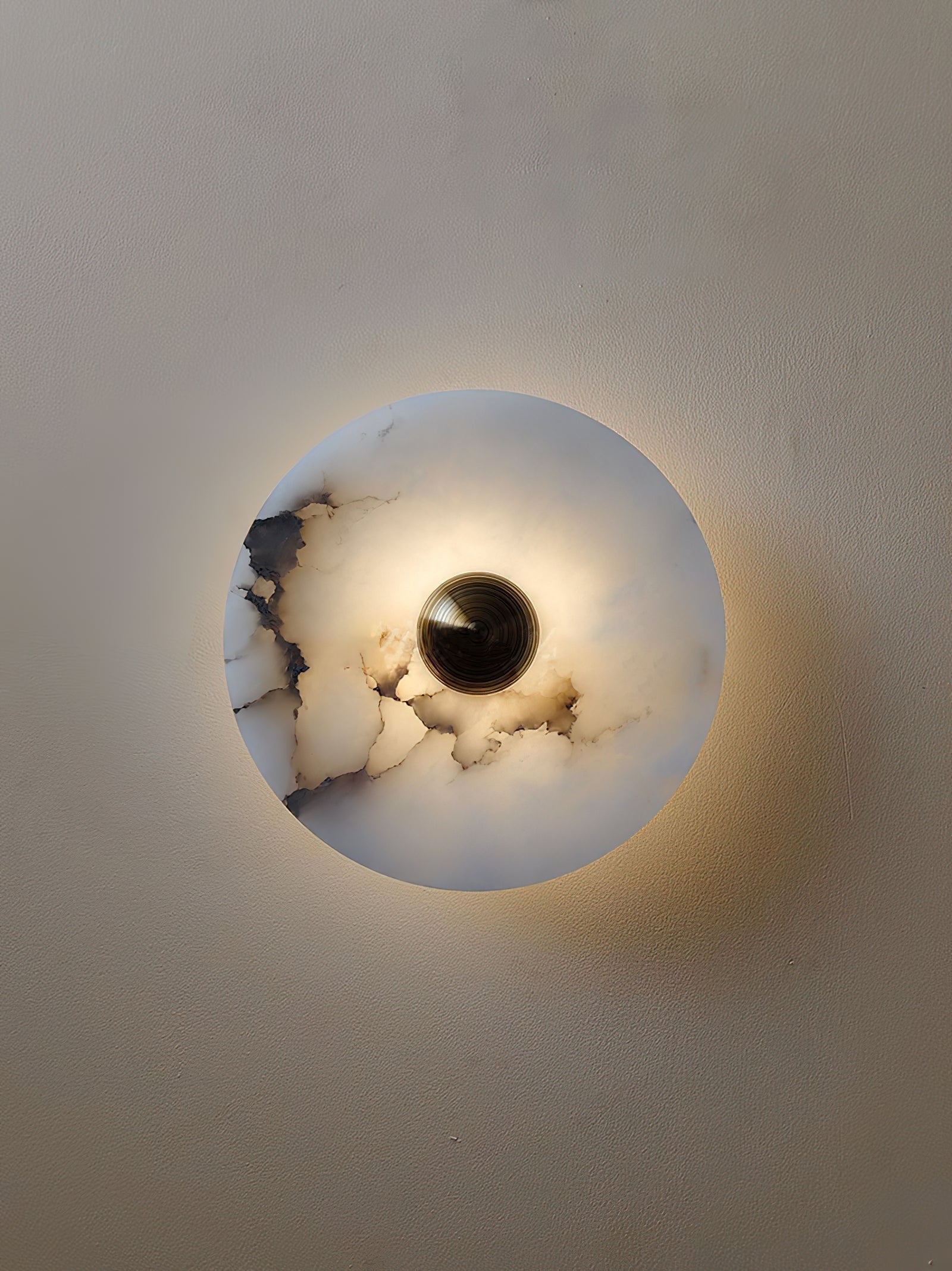 Olrine Moderne Minimaliste Marbre Métal Applique Murale