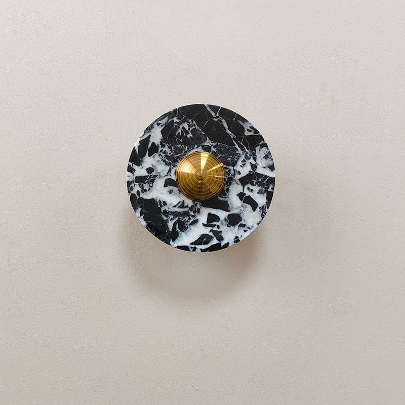 Olrine Moderne Minimaliste Marbre Métal Applique Murale
