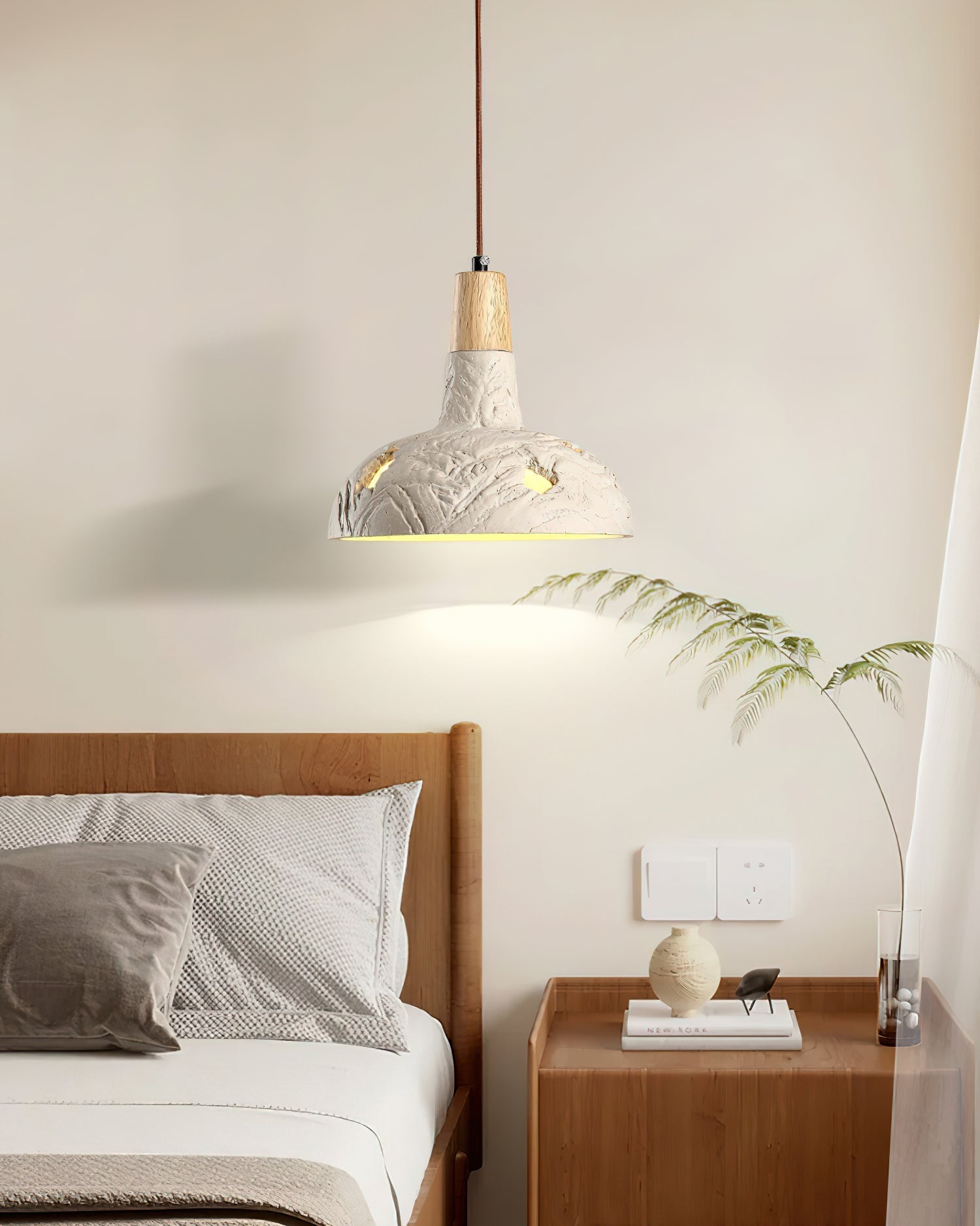 Ormarion Nordic Art Sculpter Ciment Pendentif Lampe