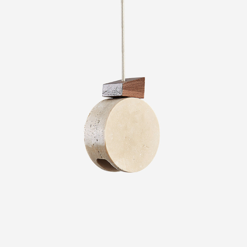 Ritta Suspension Minimaliste en Travertin