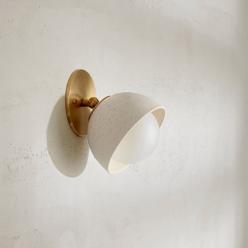 Ellorus Moderne Minimaliste Surface Verre Travertin Applique Murale