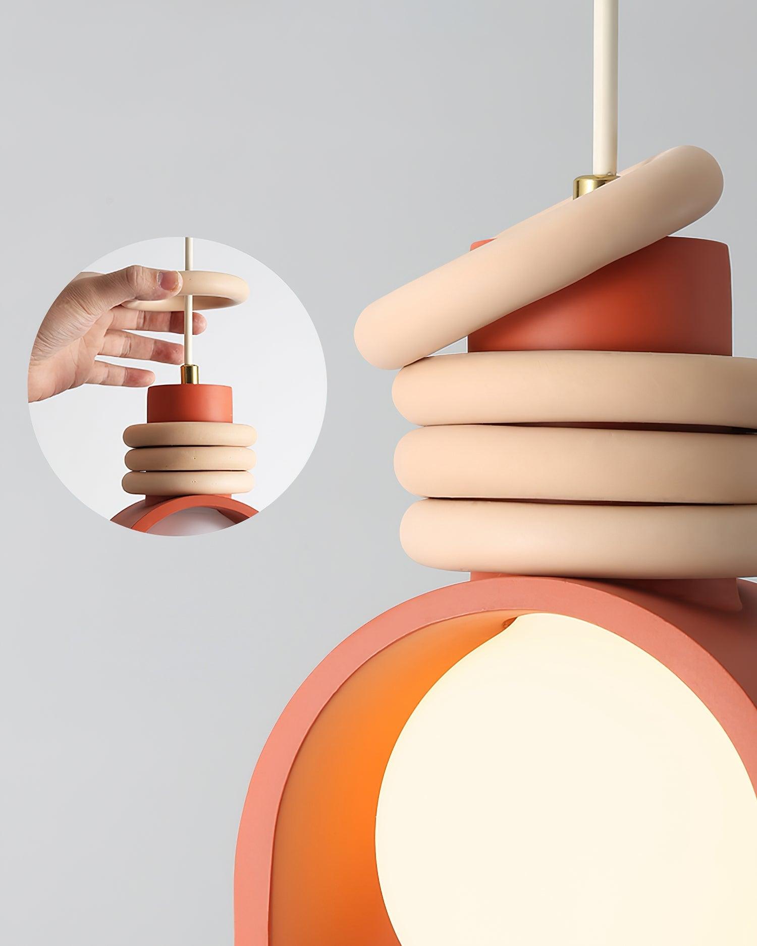 Twister Suspension en Verre Contemporaine