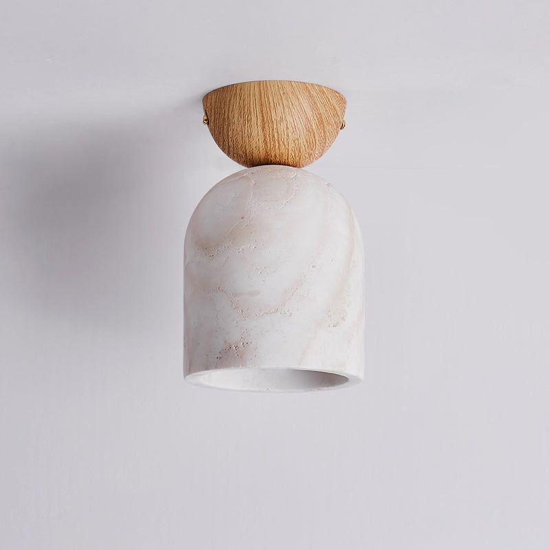 Vezorus Moderne Minimaliste Cône Travertin Plafonnier