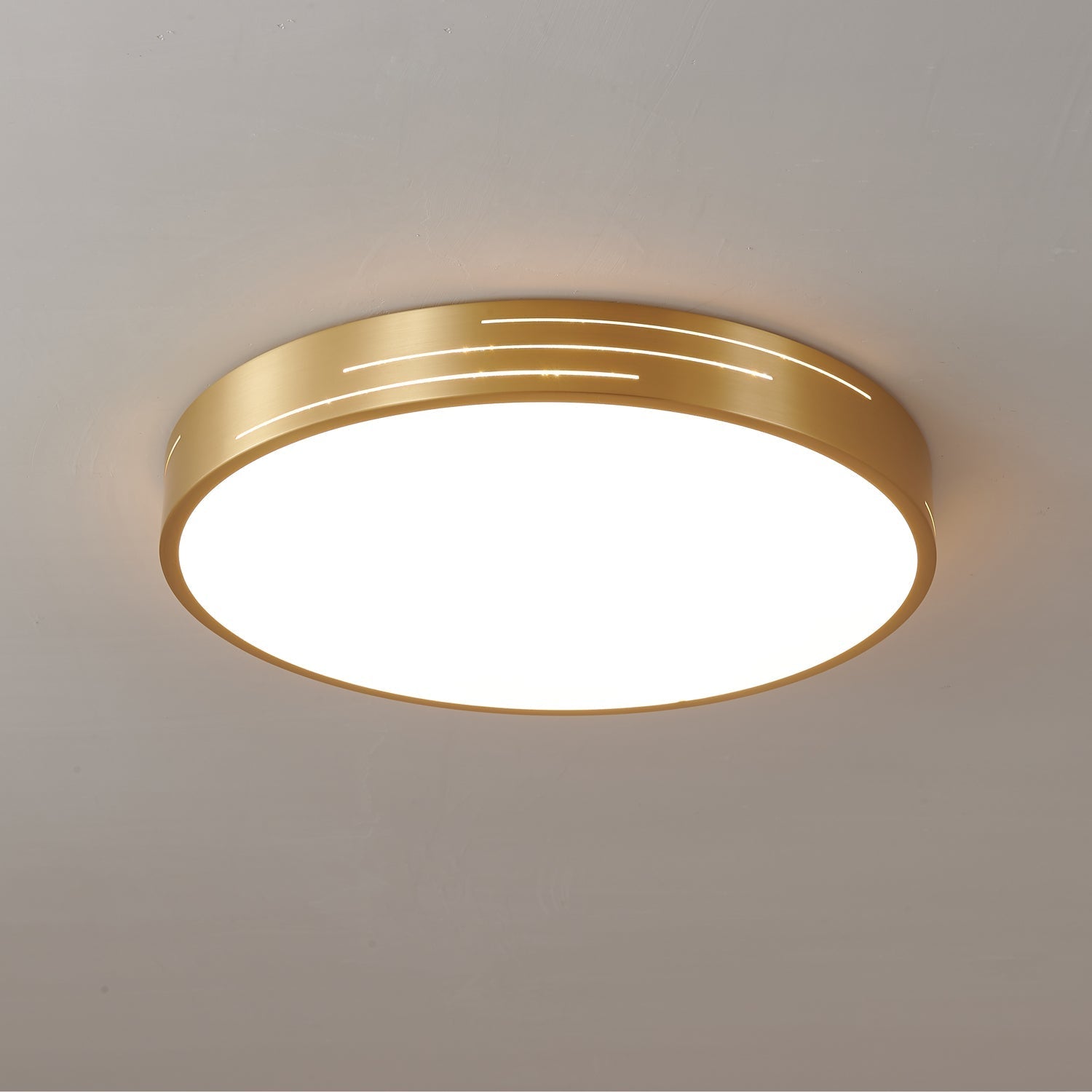 Lustra Plafonnier Laiton Acrylique Moderne