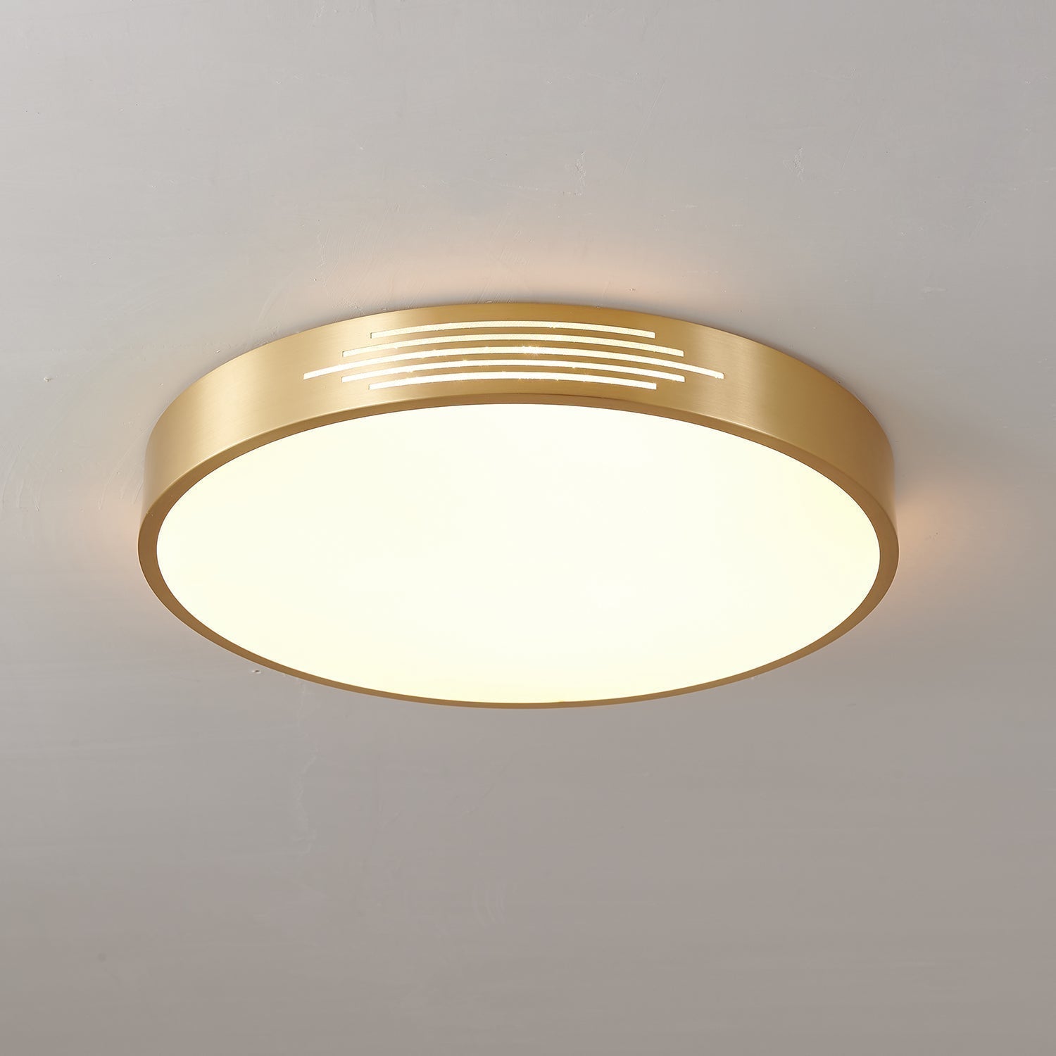 Lustra Plafonnier Laiton Acrylique Moderne