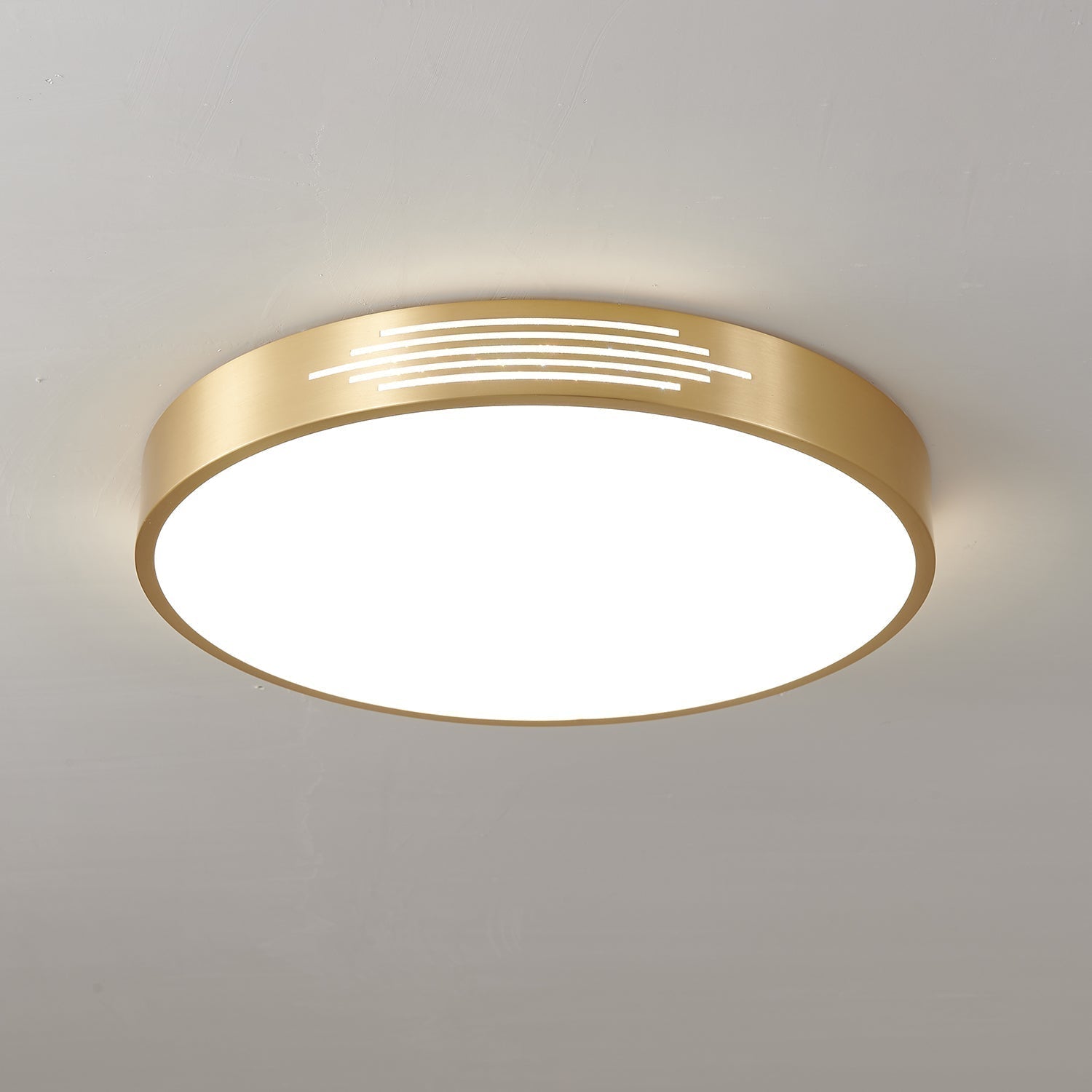 Lustra Plafonnier Laiton Acrylique Moderne