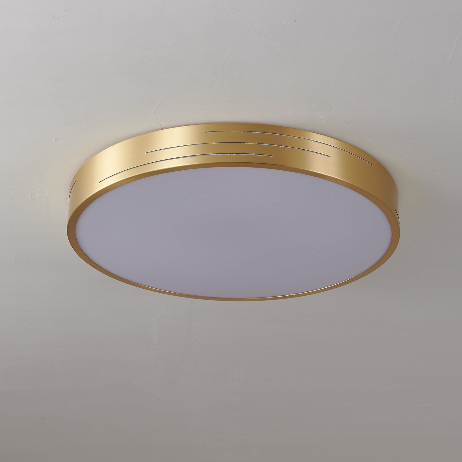 Lustra Plafonnier Laiton Acrylique Moderne