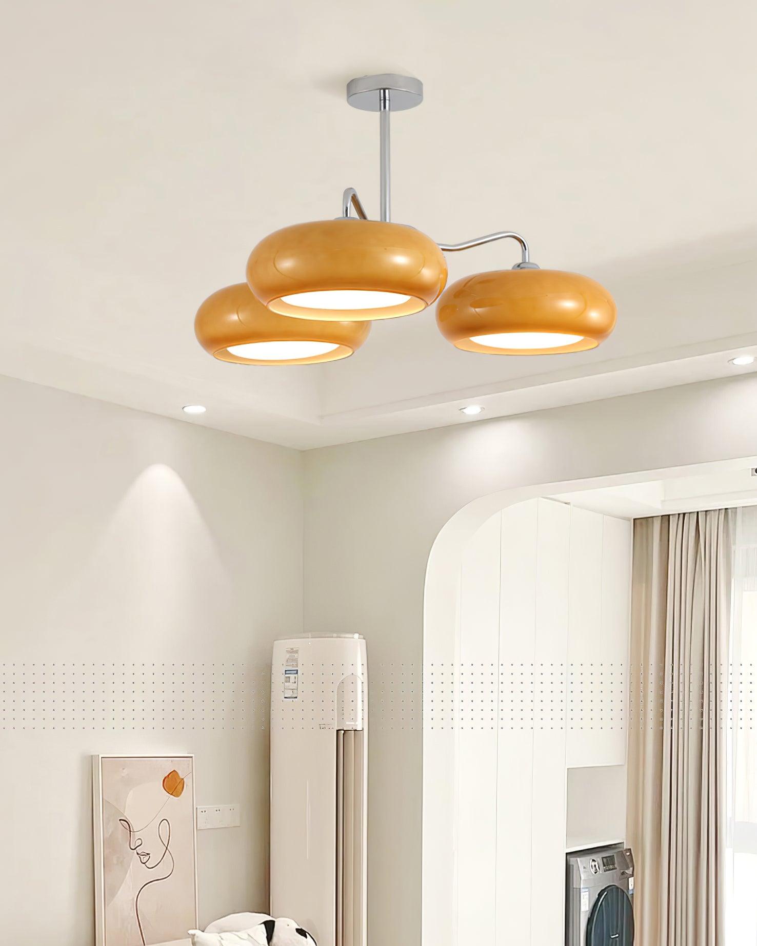 Tetra Plafonnier Triple Globe Rétro Moderne Salon
