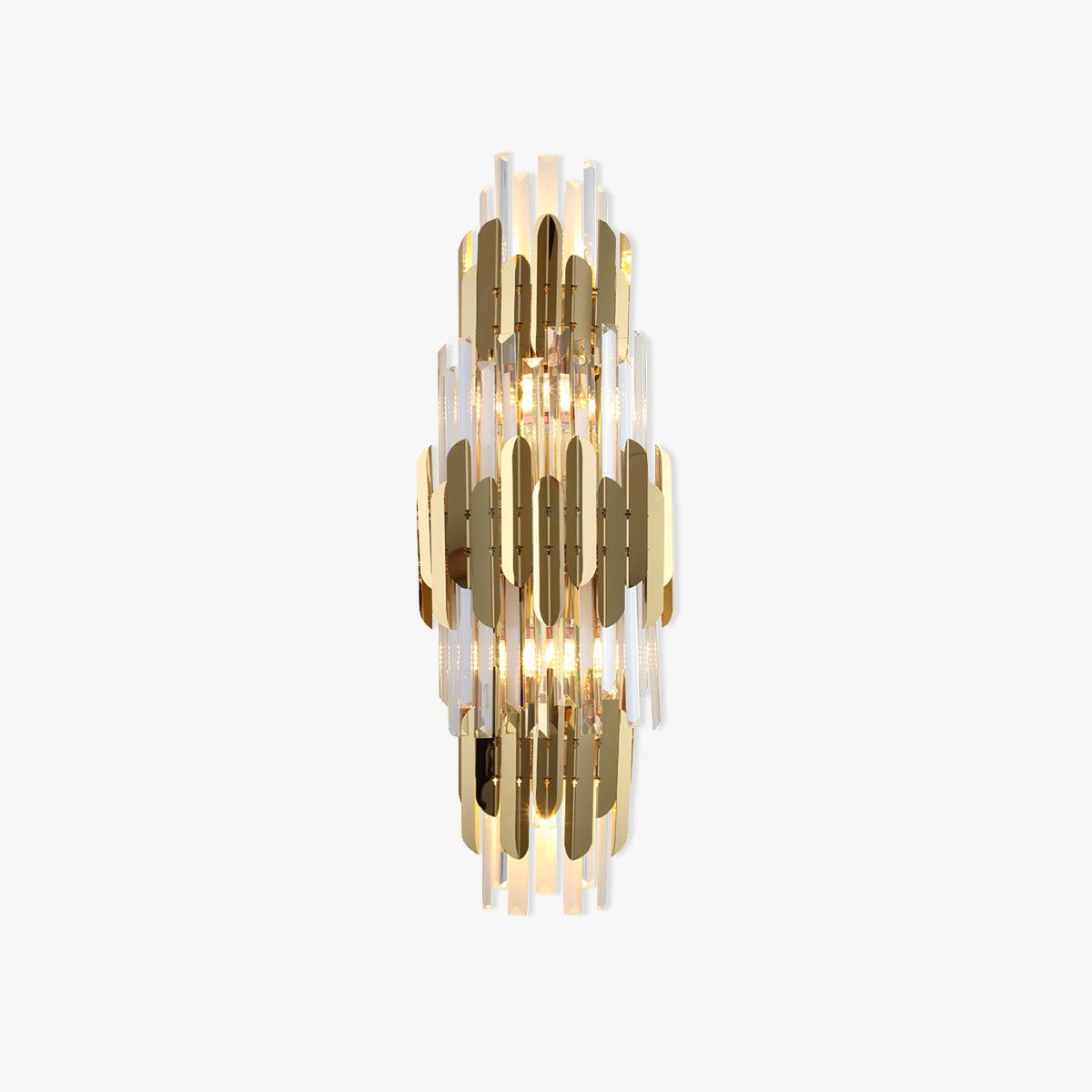 Abrahamson Nordic Art Trois Couches Cristal Luminaire Mural
