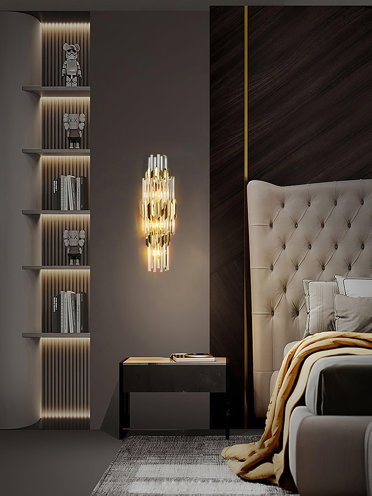 Abrahamson Nordic Art Trois Couches Cristal Luminaire Mural