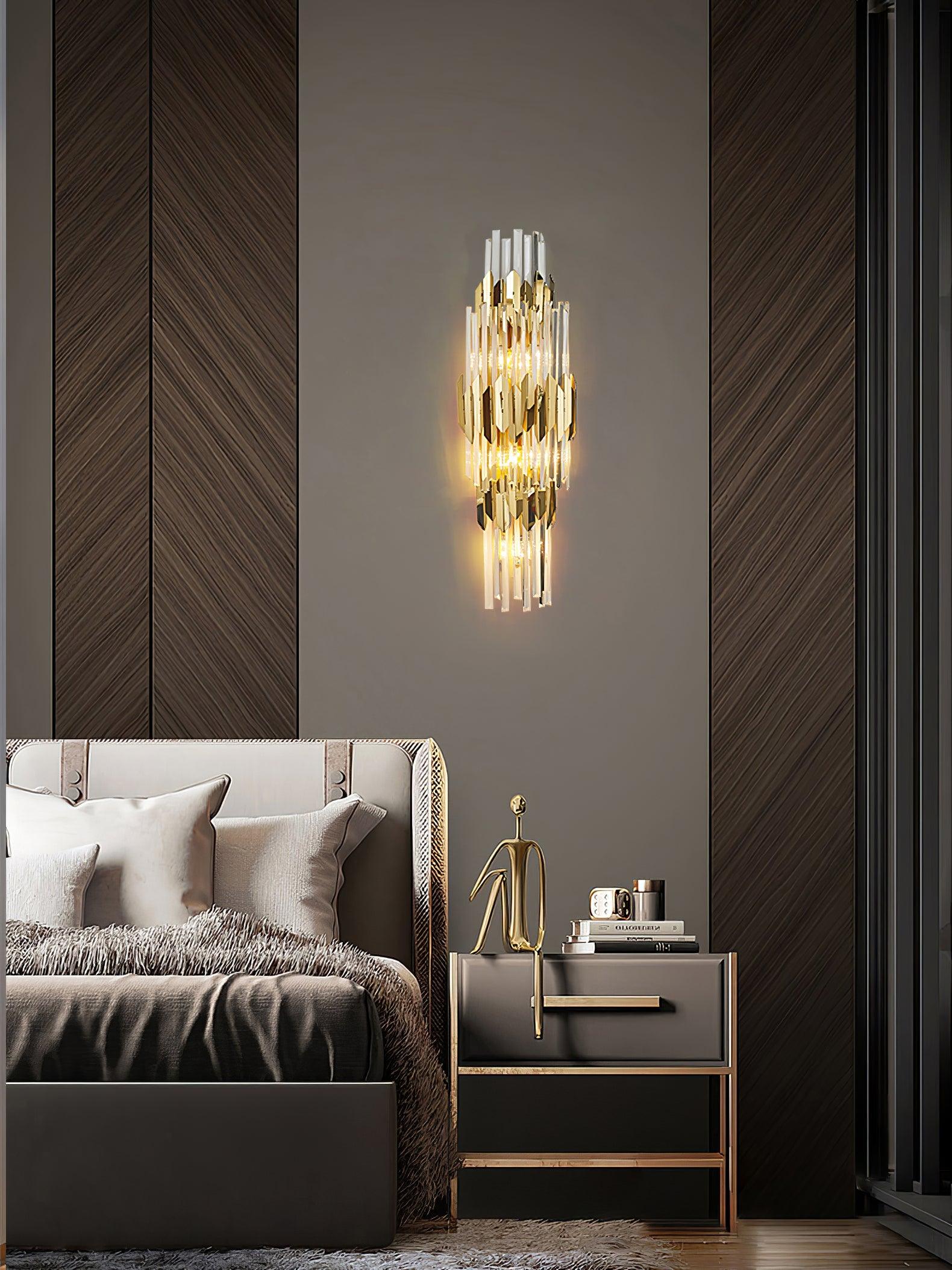 Abrahamson Nordic Art Trois Couches Cristal Luminaire Mural