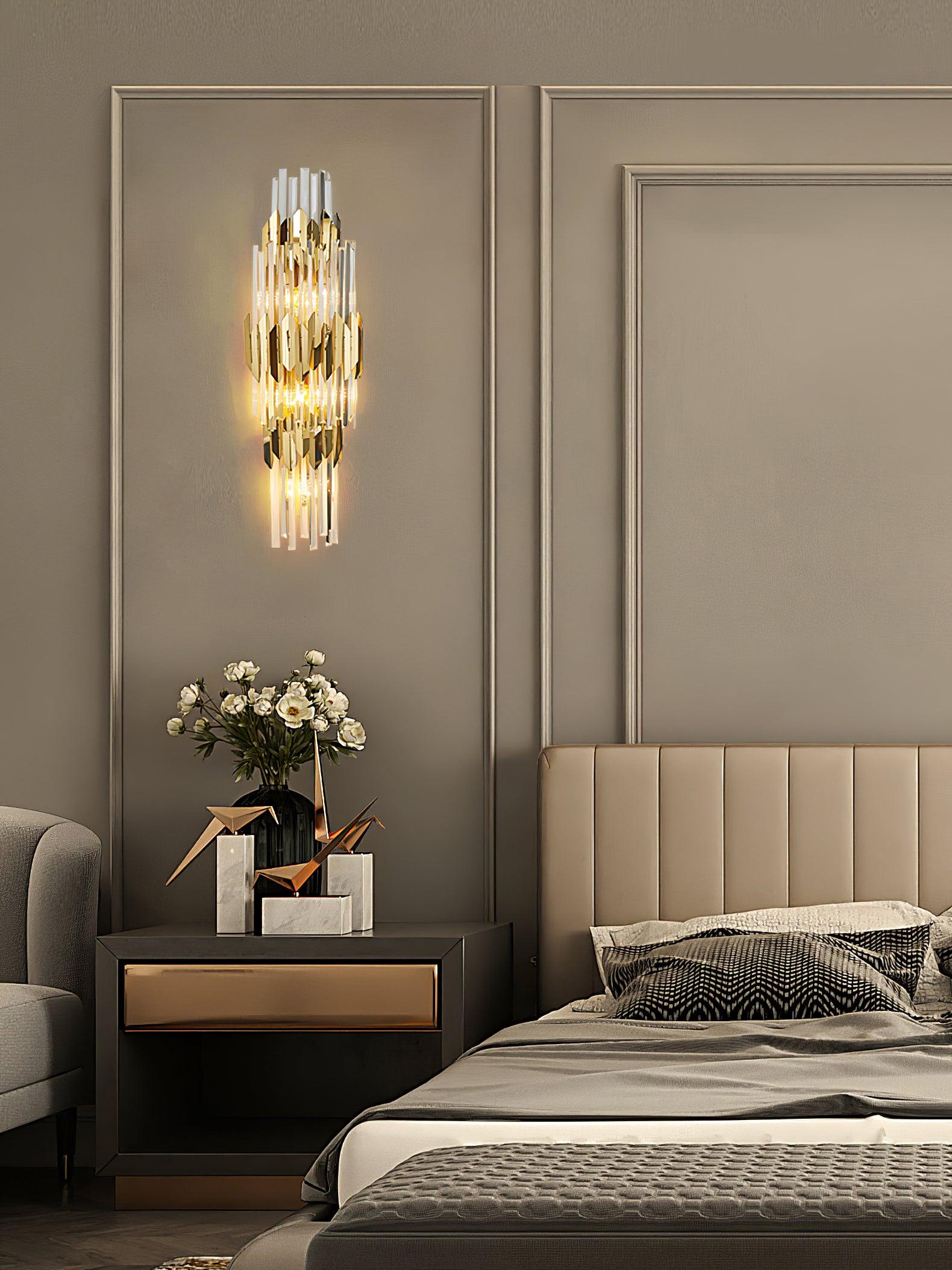 Abrahamson Nordic Art Trois Couches Cristal Luminaire Mural