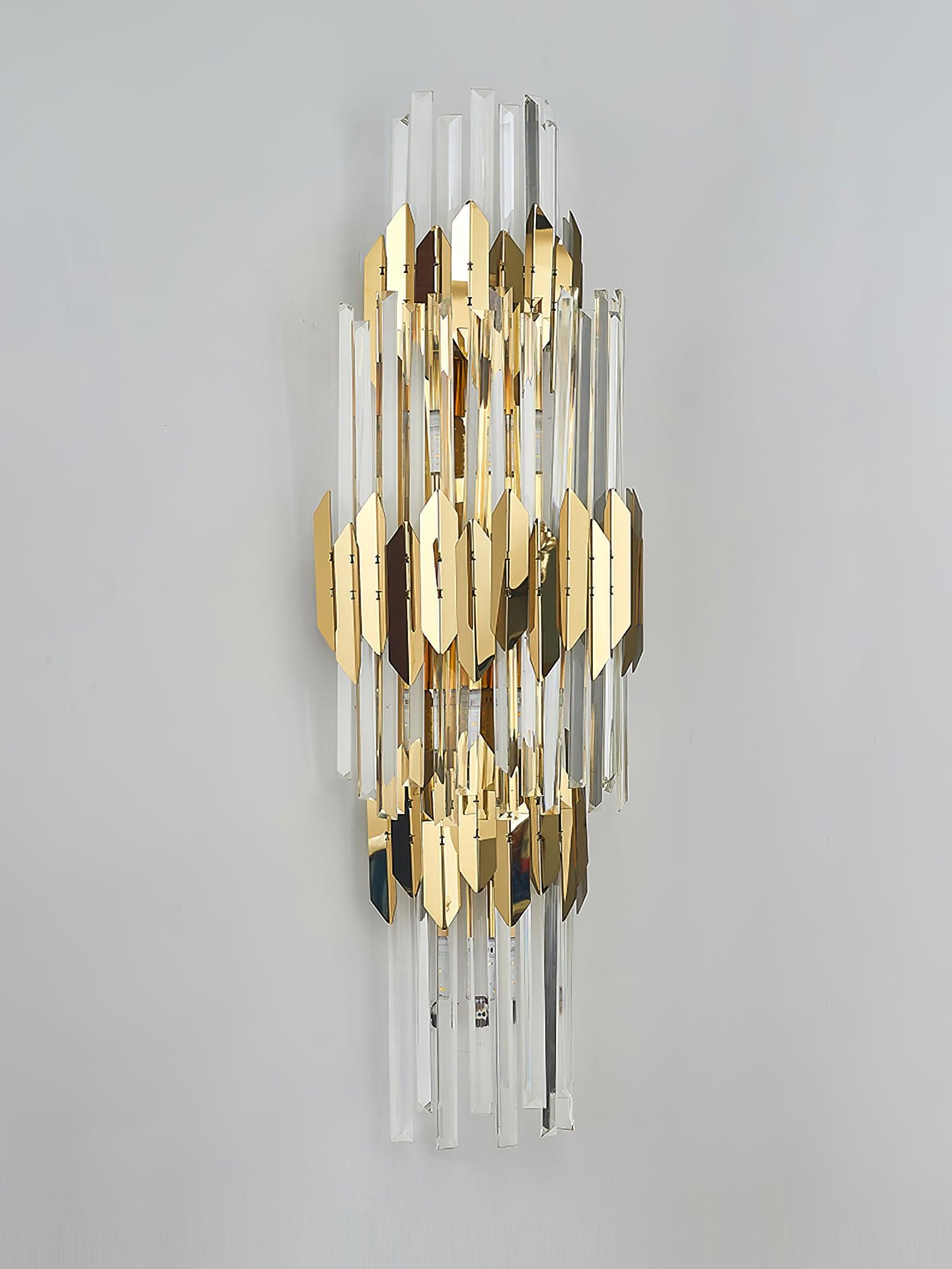 Abrahamson Nordic Art Trois Couches Cristal Luminaire Mural