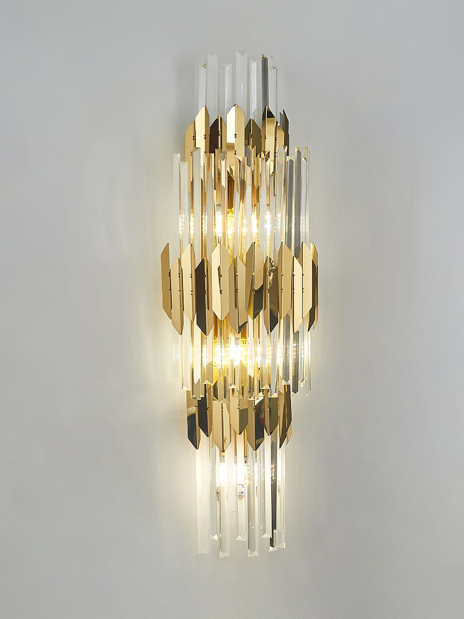 Abrahamson Nordic Art Trois Couches Cristal Luminaire Mural