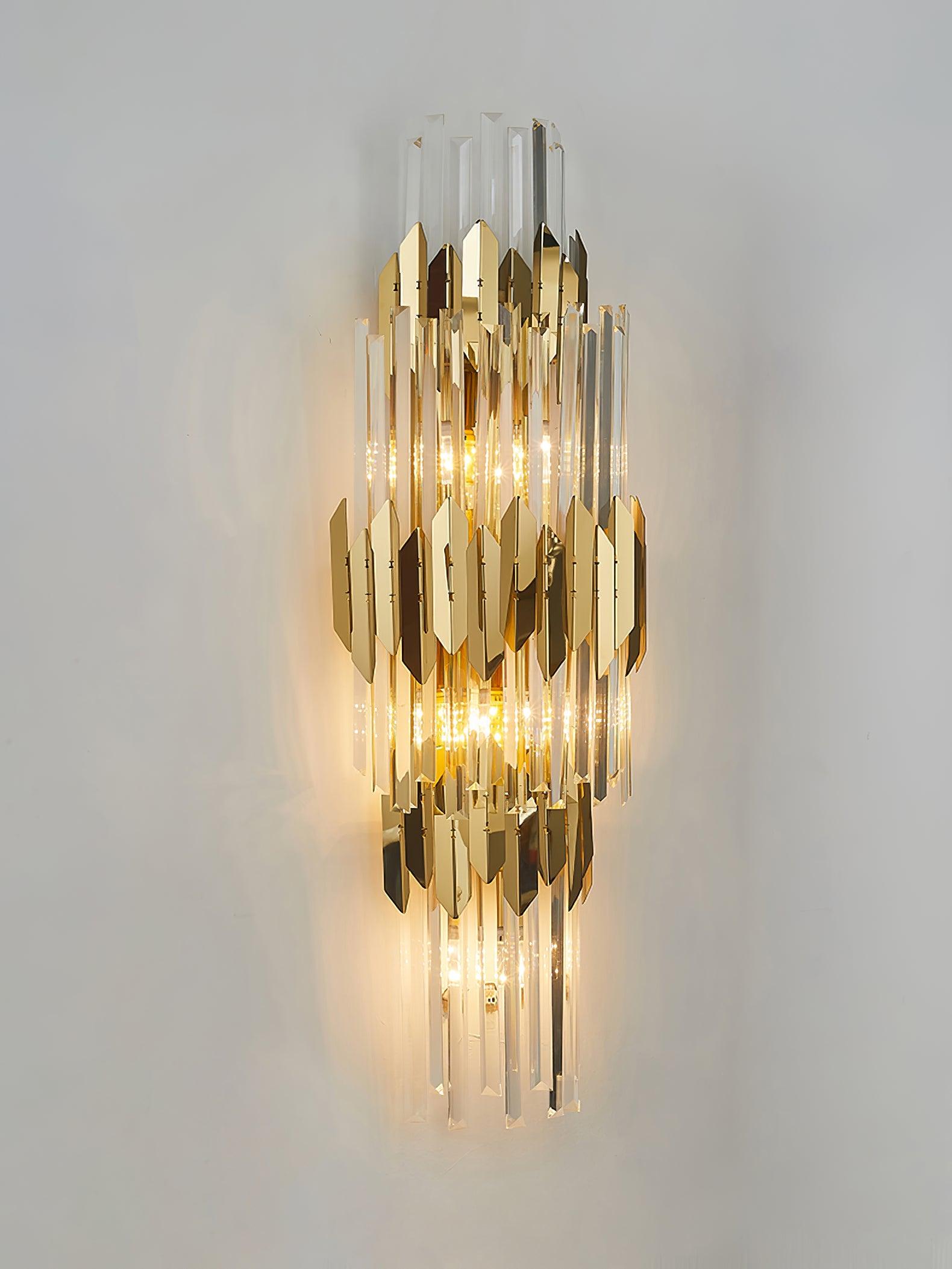 Abrahamson Nordic Art Trois Couches Cristal Luminaire Mural