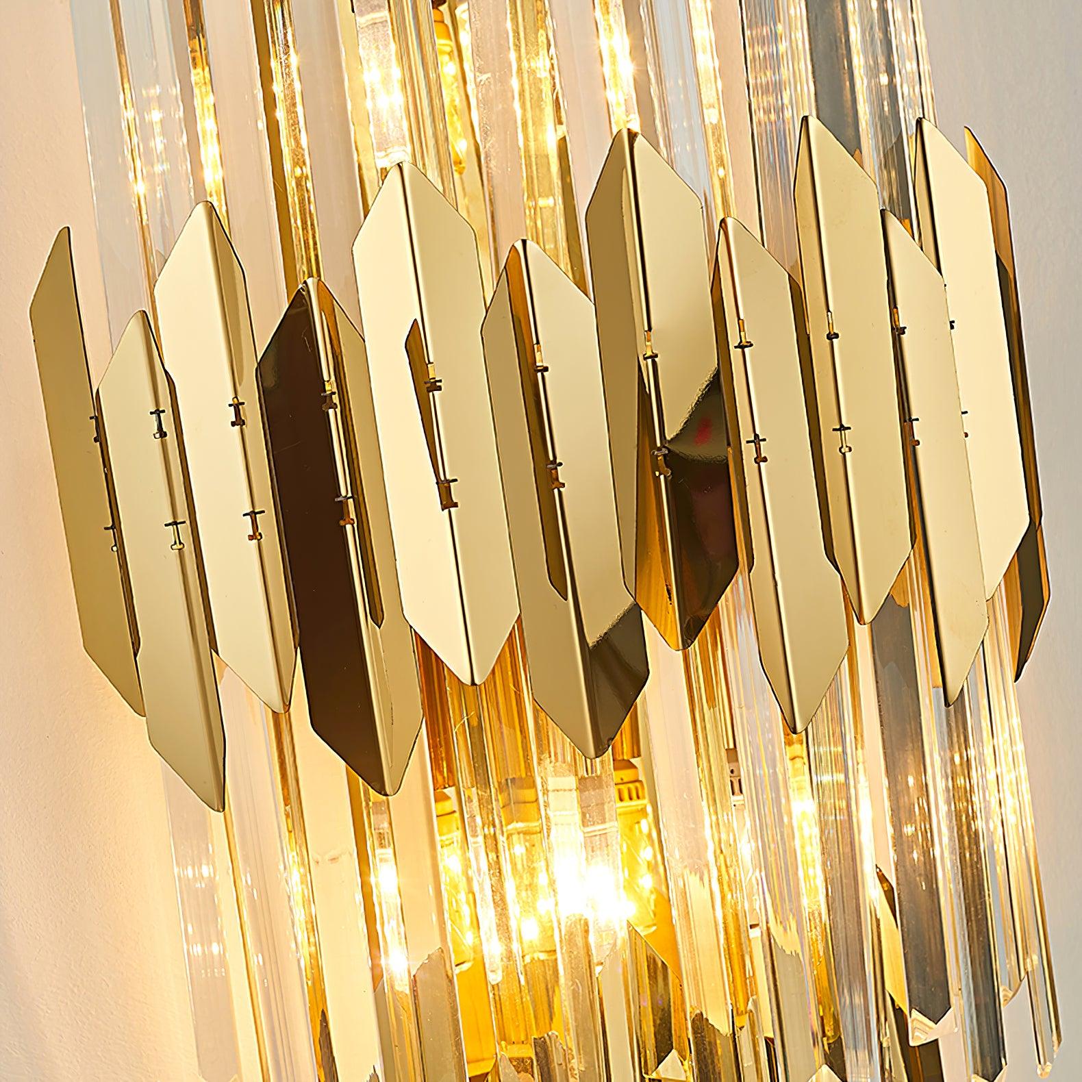 Abrahamson Nordic Art Trois Couches Cristal Luminaire Mural