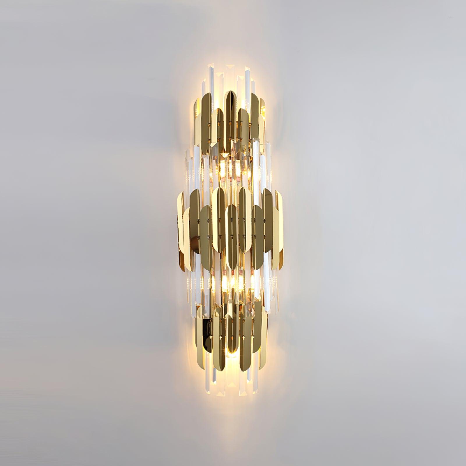 Abrahamson Nordic Art Trois Couches Cristal Luminaire Mural