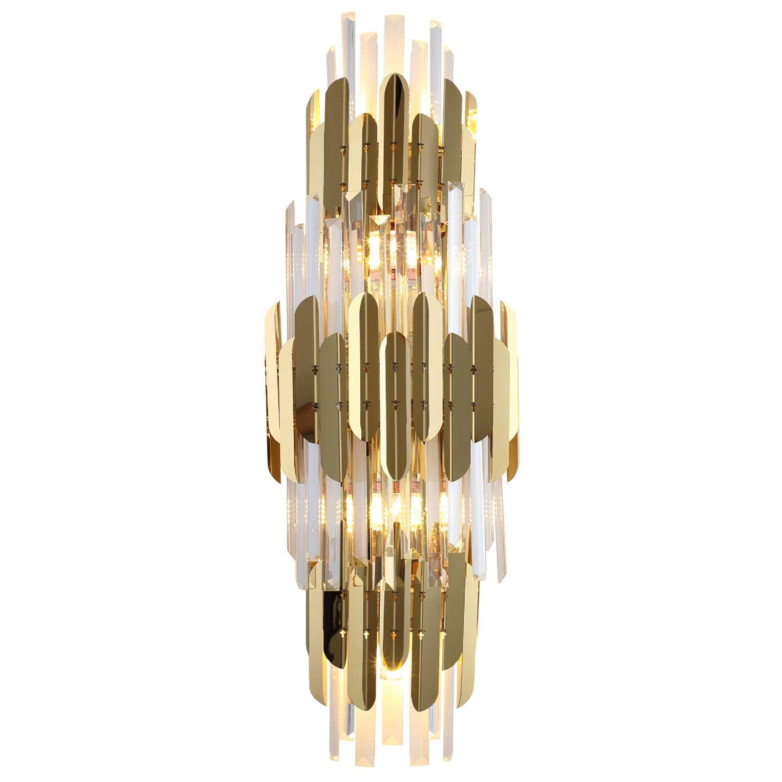 Abrahamson Nordic Art Trois Couches Cristal Luminaire Mural