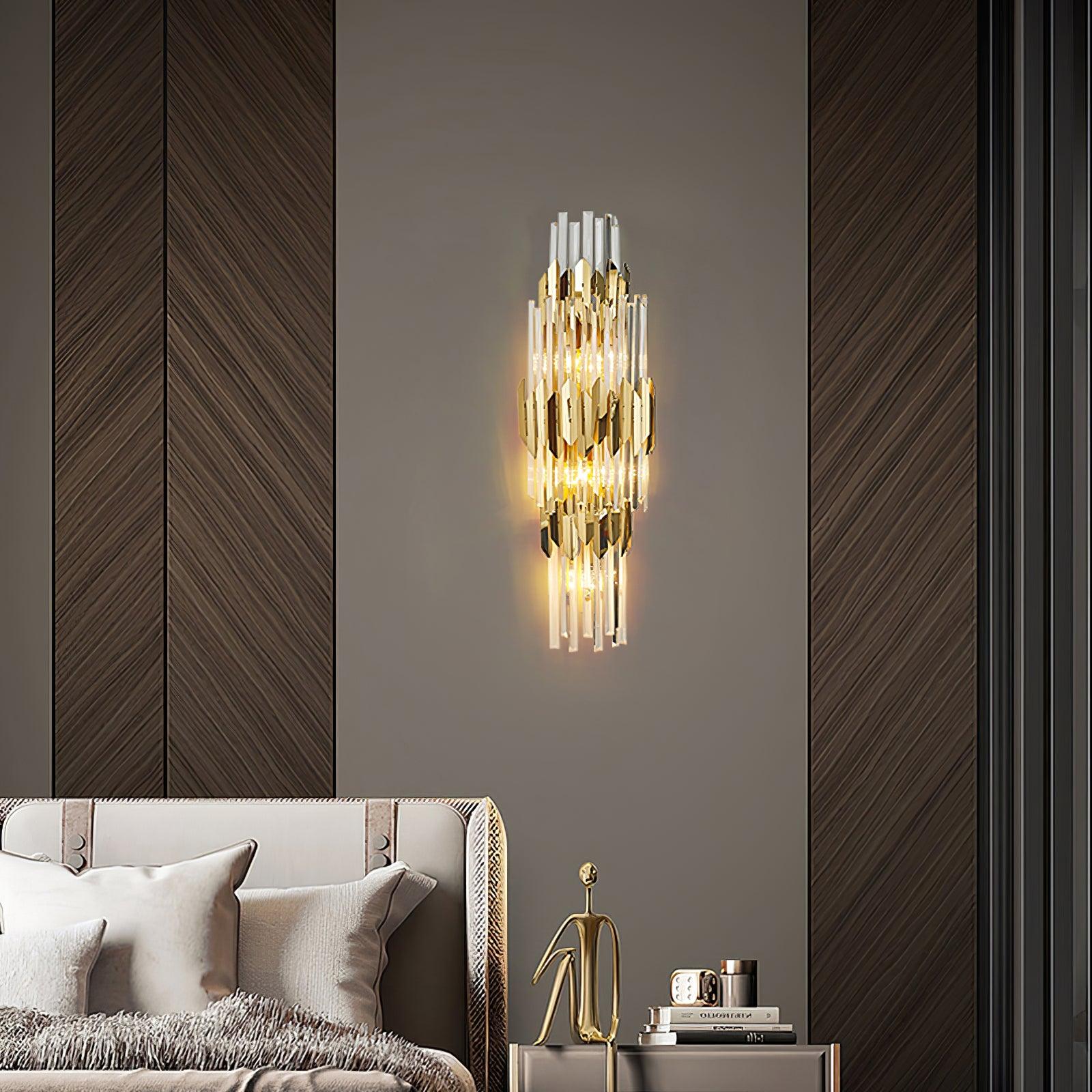 Abrahamson Nordic Art Trois Couches Cristal Luminaire Mural