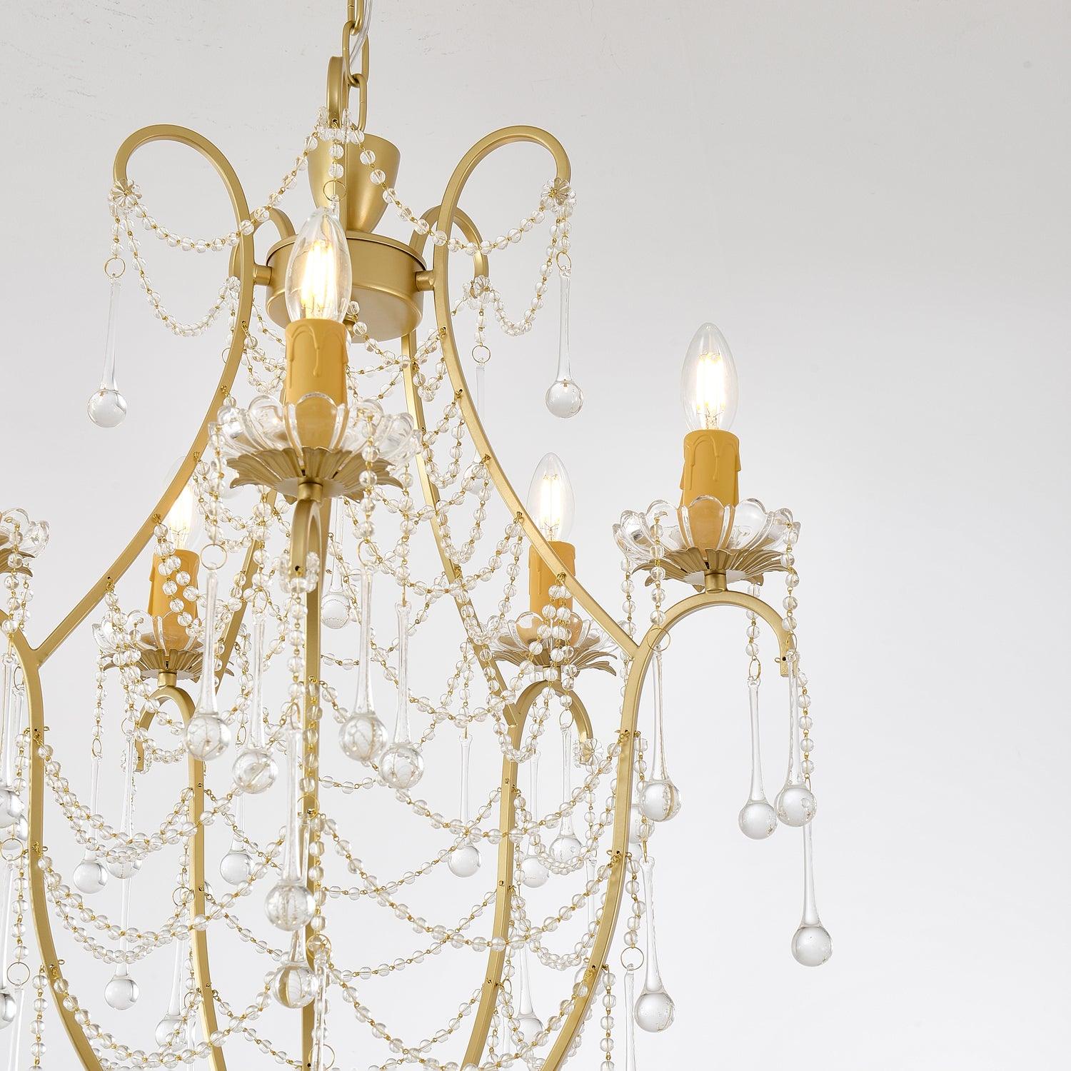 Theresa Lustre Cage à Oiseaux Cristal Élégance