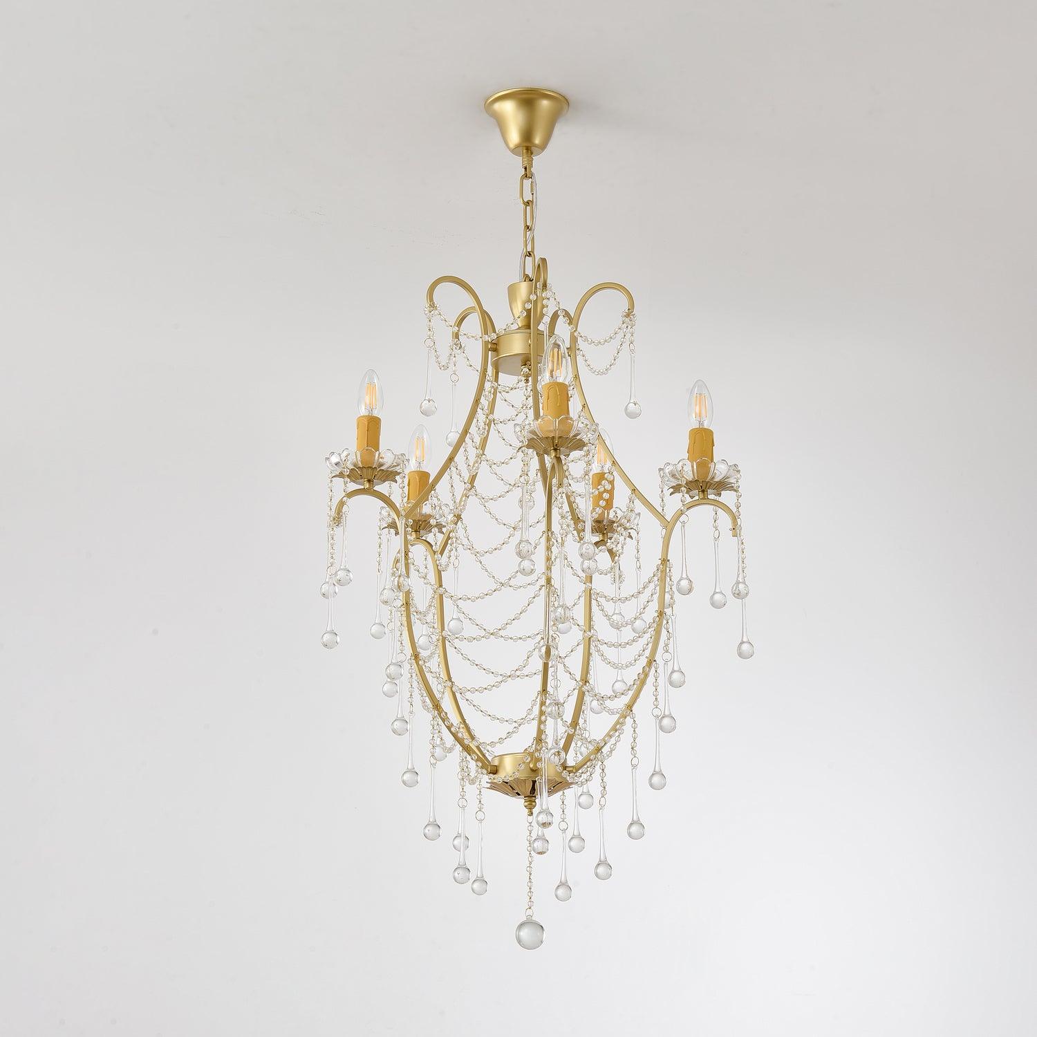 Theresa Lustre Cage à Oiseaux Cristal Élégance