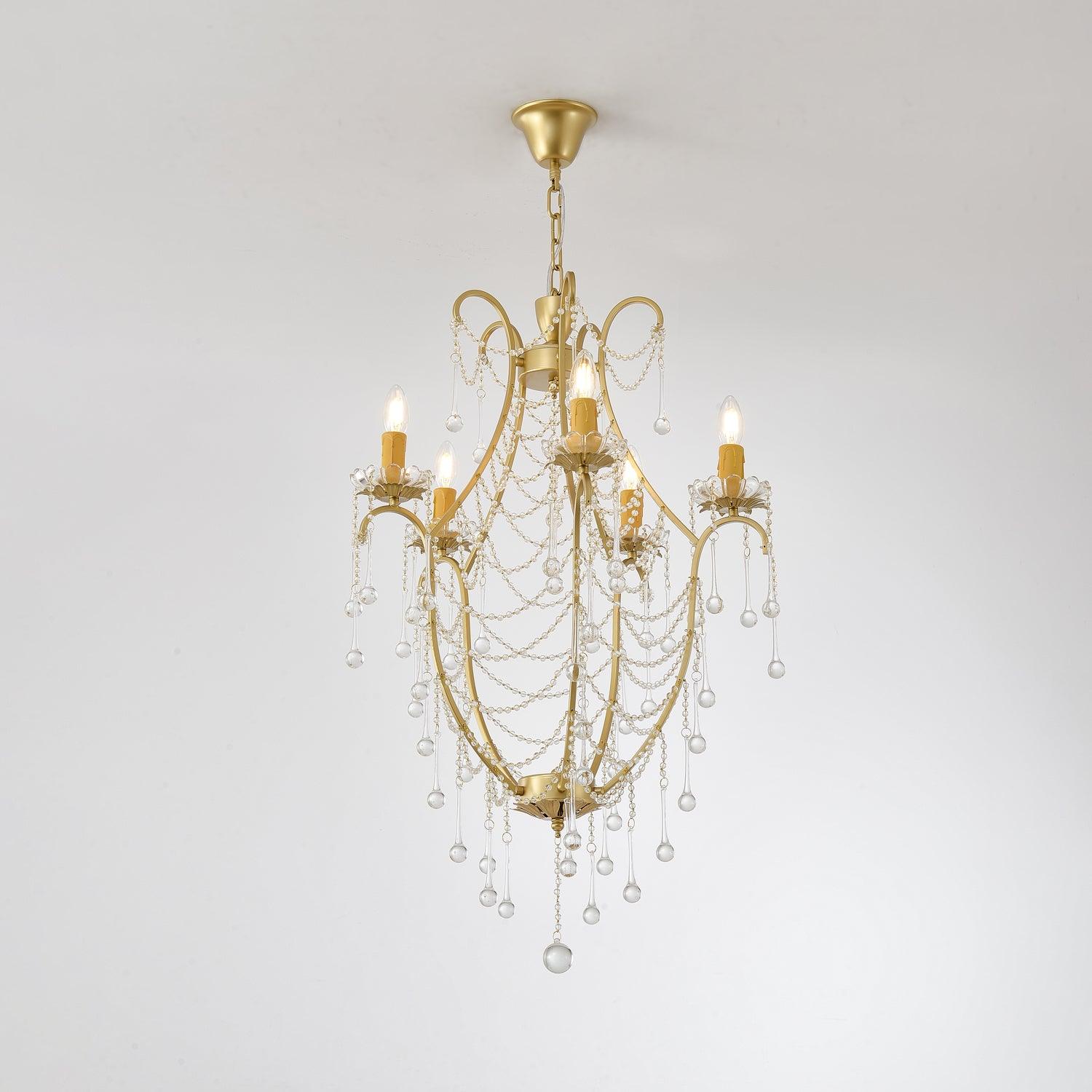 Theresa Lustre Cage à Oiseaux Cristal Élégance