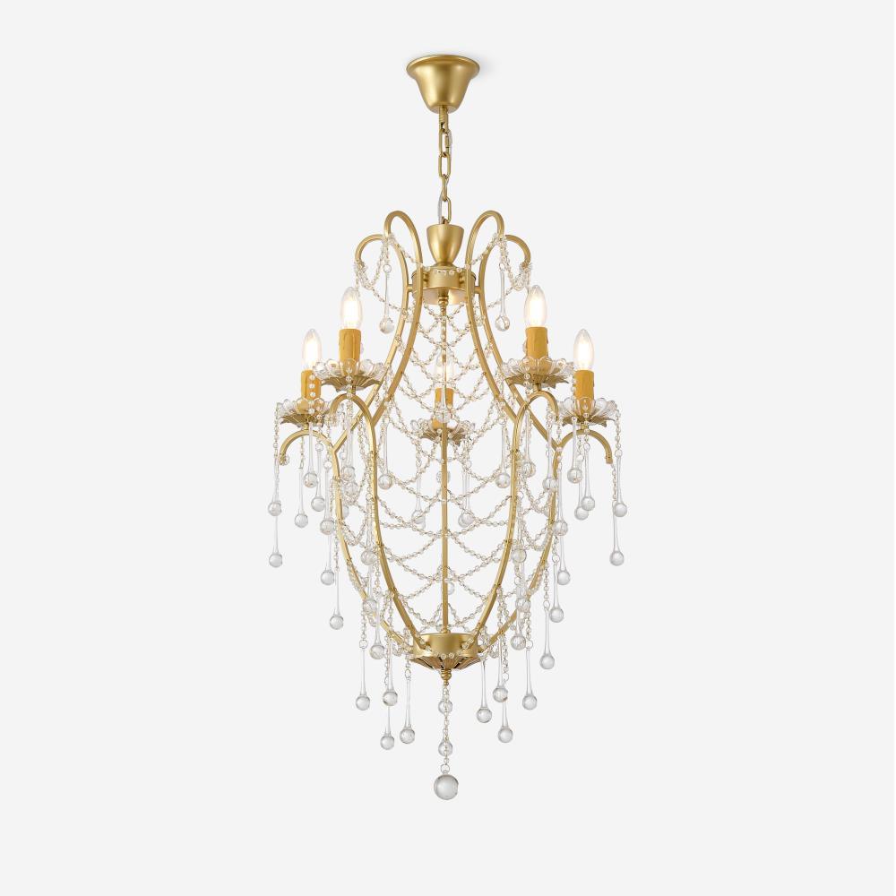 Theresa Lustre Cage à Oiseaux Cristal Élégance