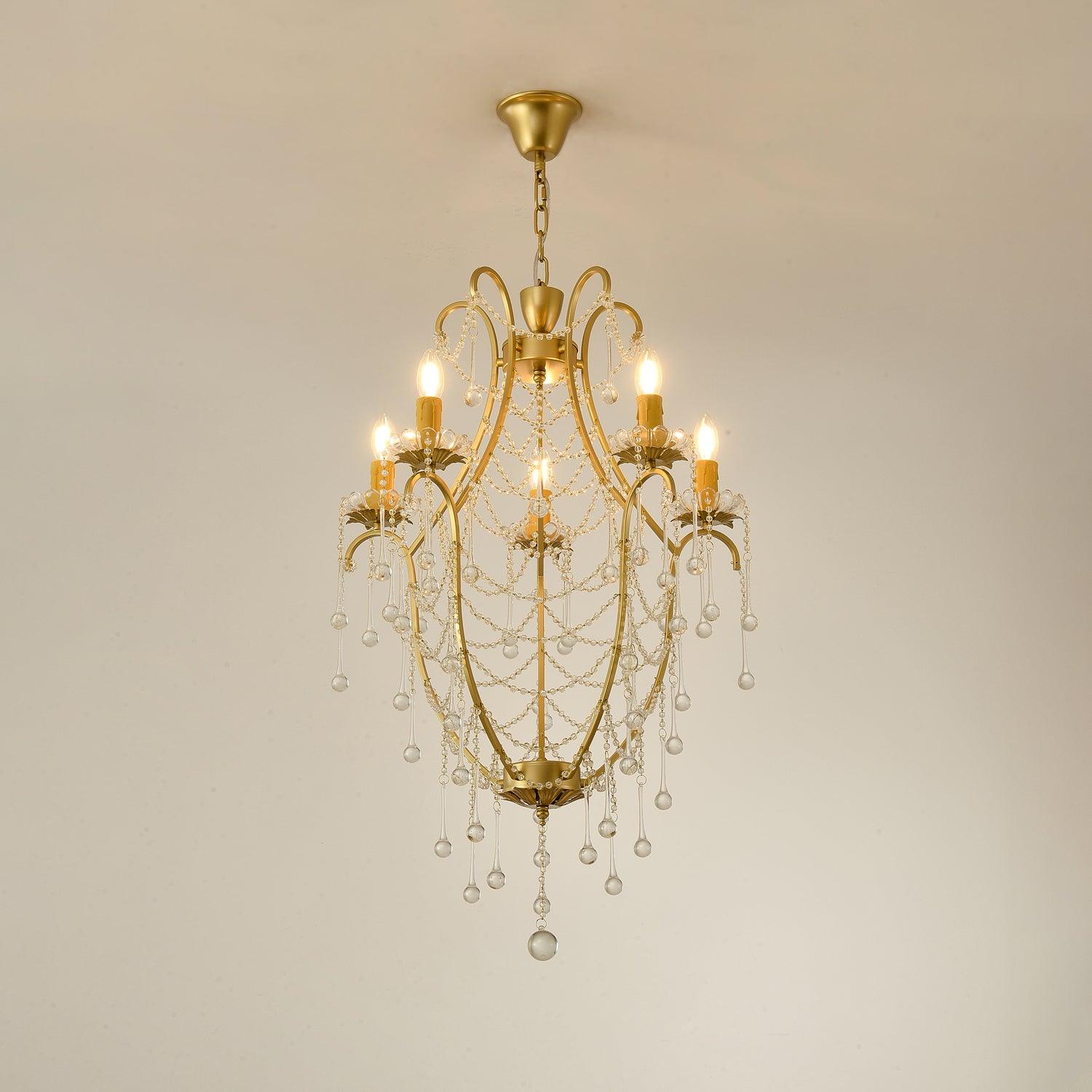 Theresa Lustre Cage à Oiseaux Cristal Élégance