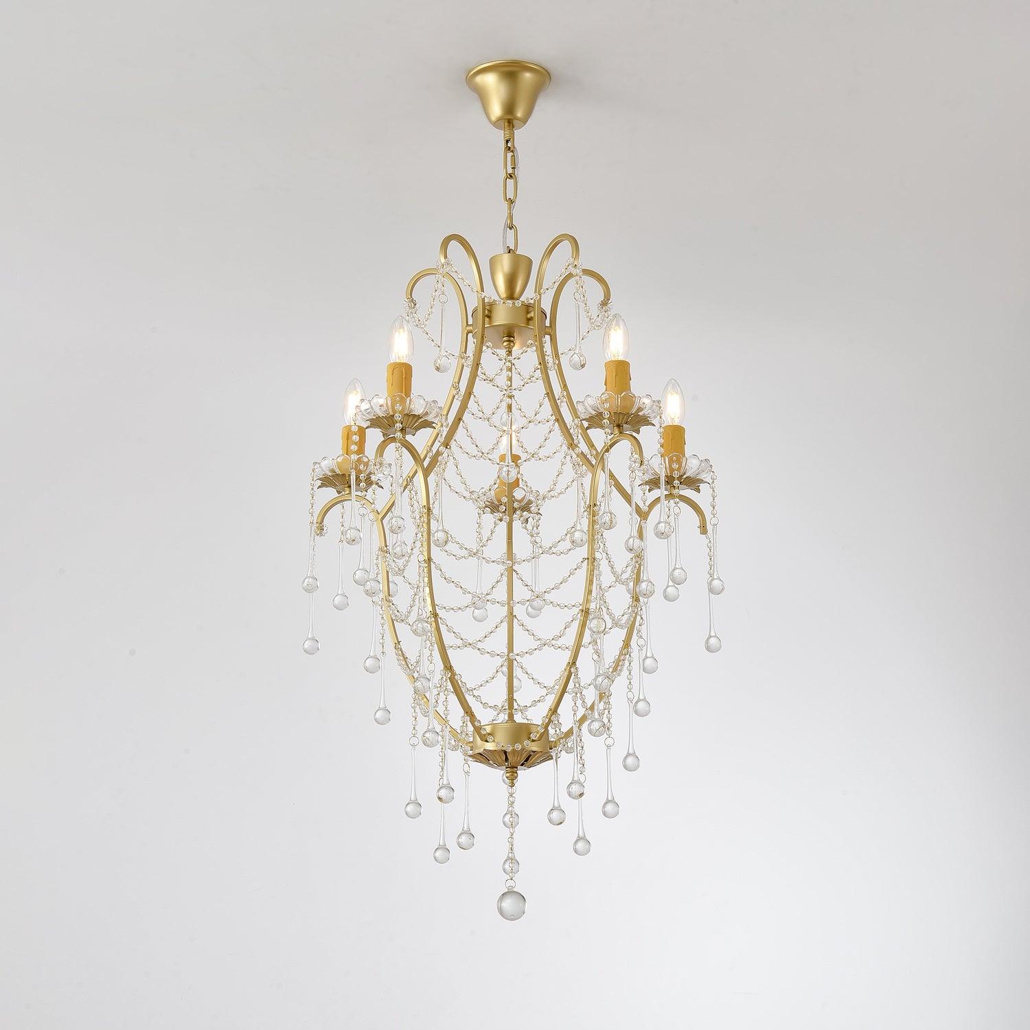 Theresa Lustre Cage à Oiseaux Cristal Élégance