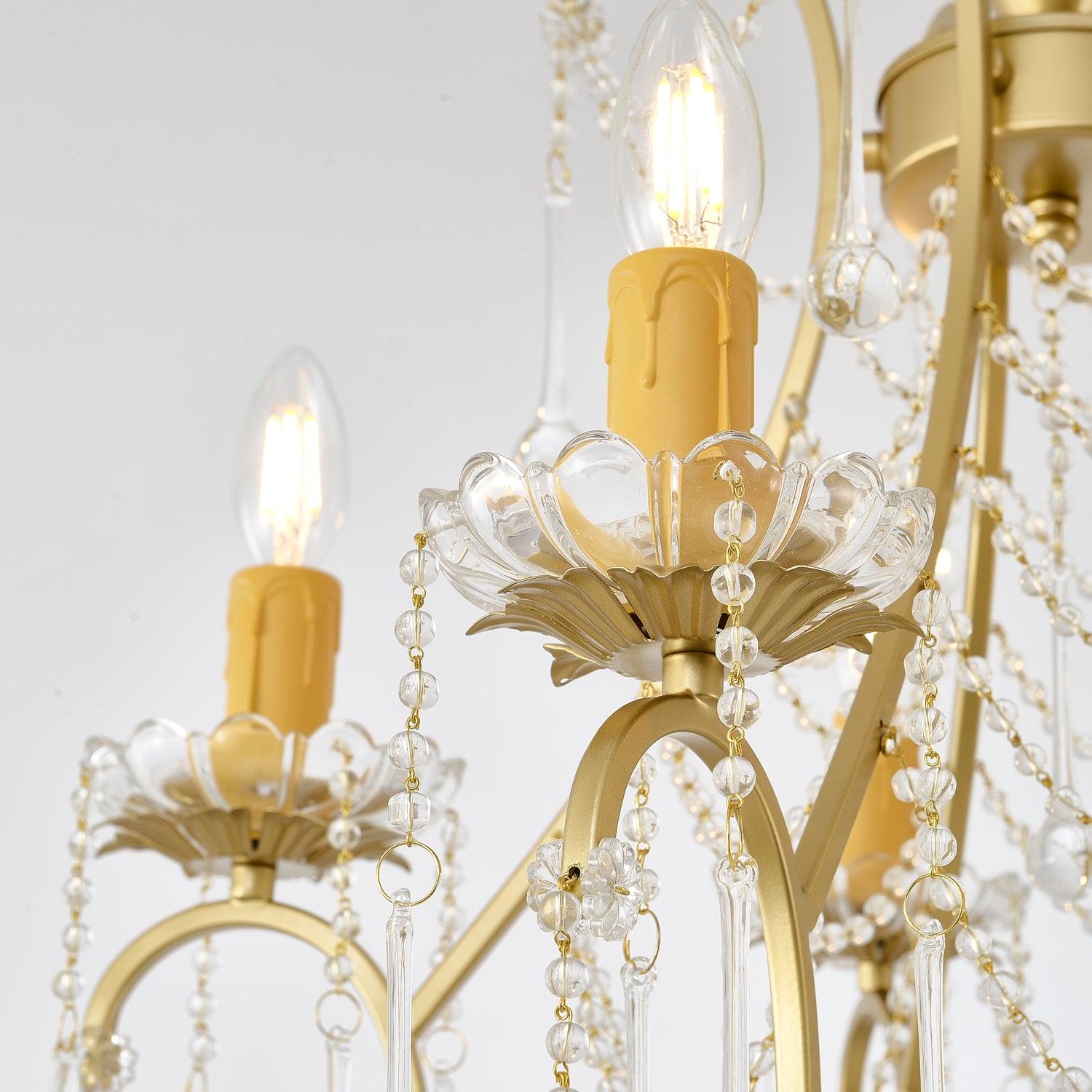 Theresa Lustre Cage à Oiseaux Cristal Élégance